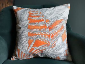 Tropical Orange Sofa Cushion, 40cm Scatter Cushion