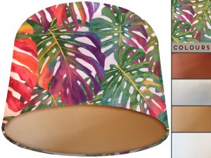 Bohemian Tropical Lamp Shade Gold, Stylish Interior Lighting