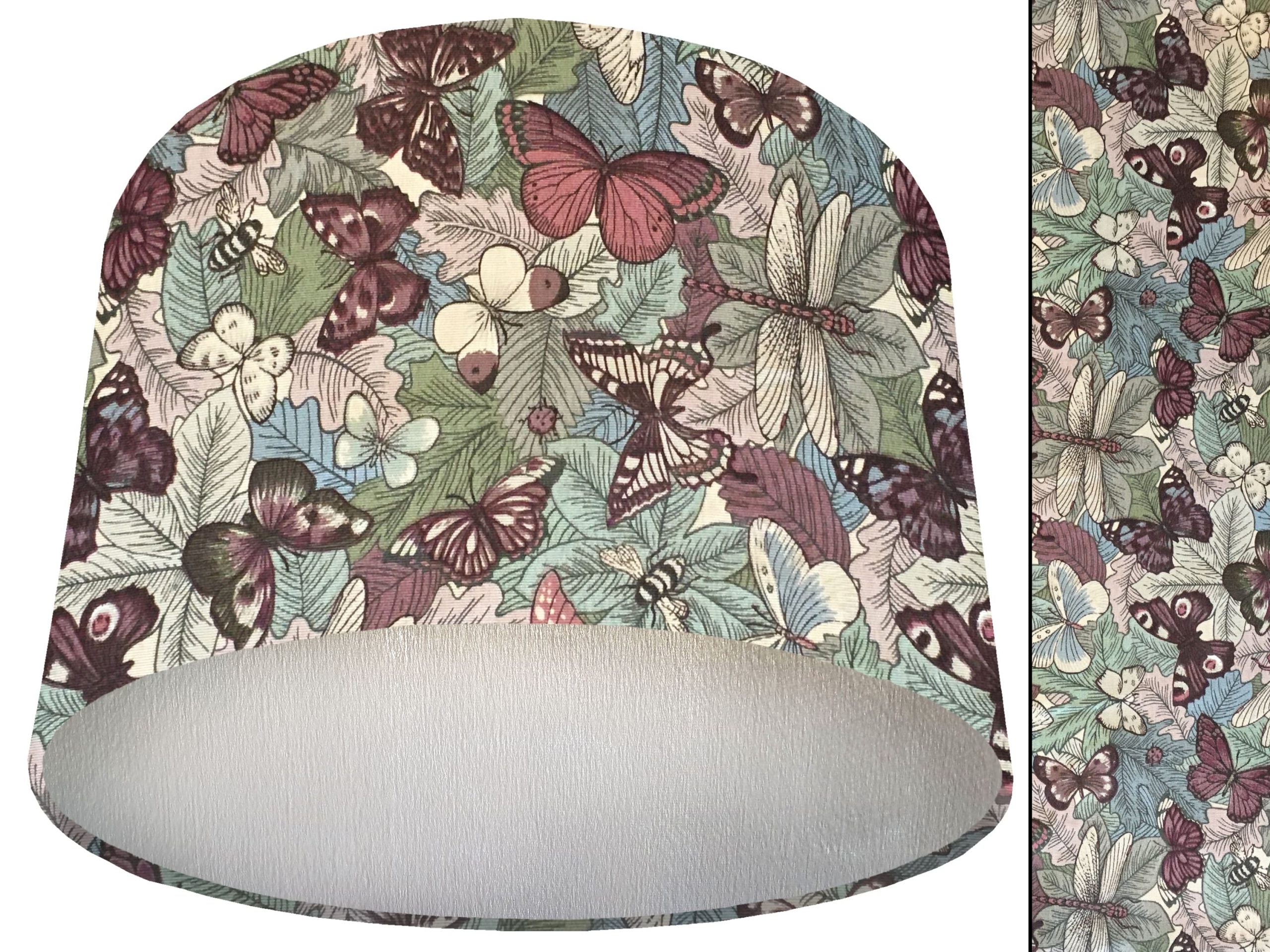 Butterfly Print Lamp Shade Silver, Stylish Animal Lampshade