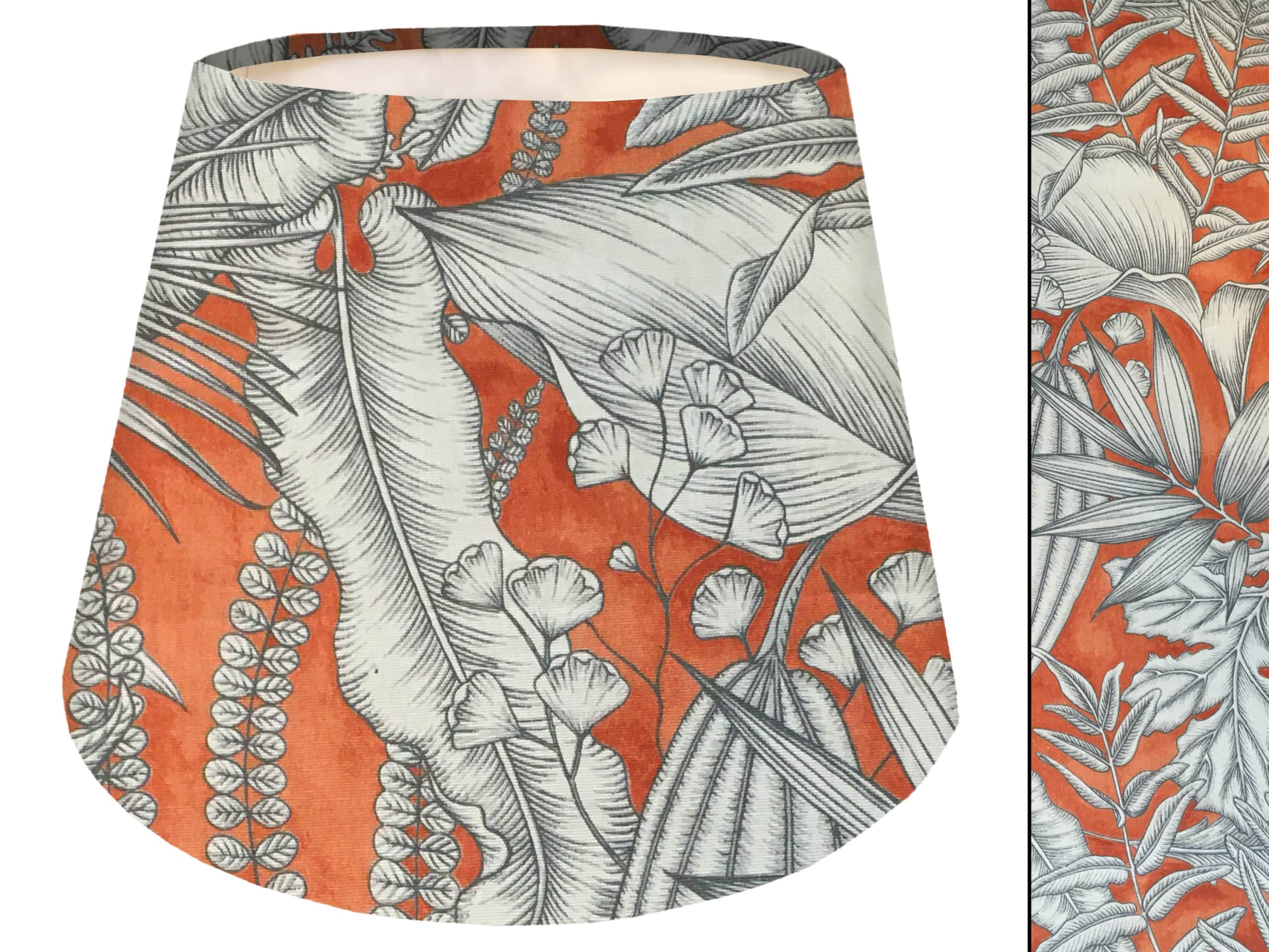 Orange Tropical Empire Lampshade, Tropical Interior