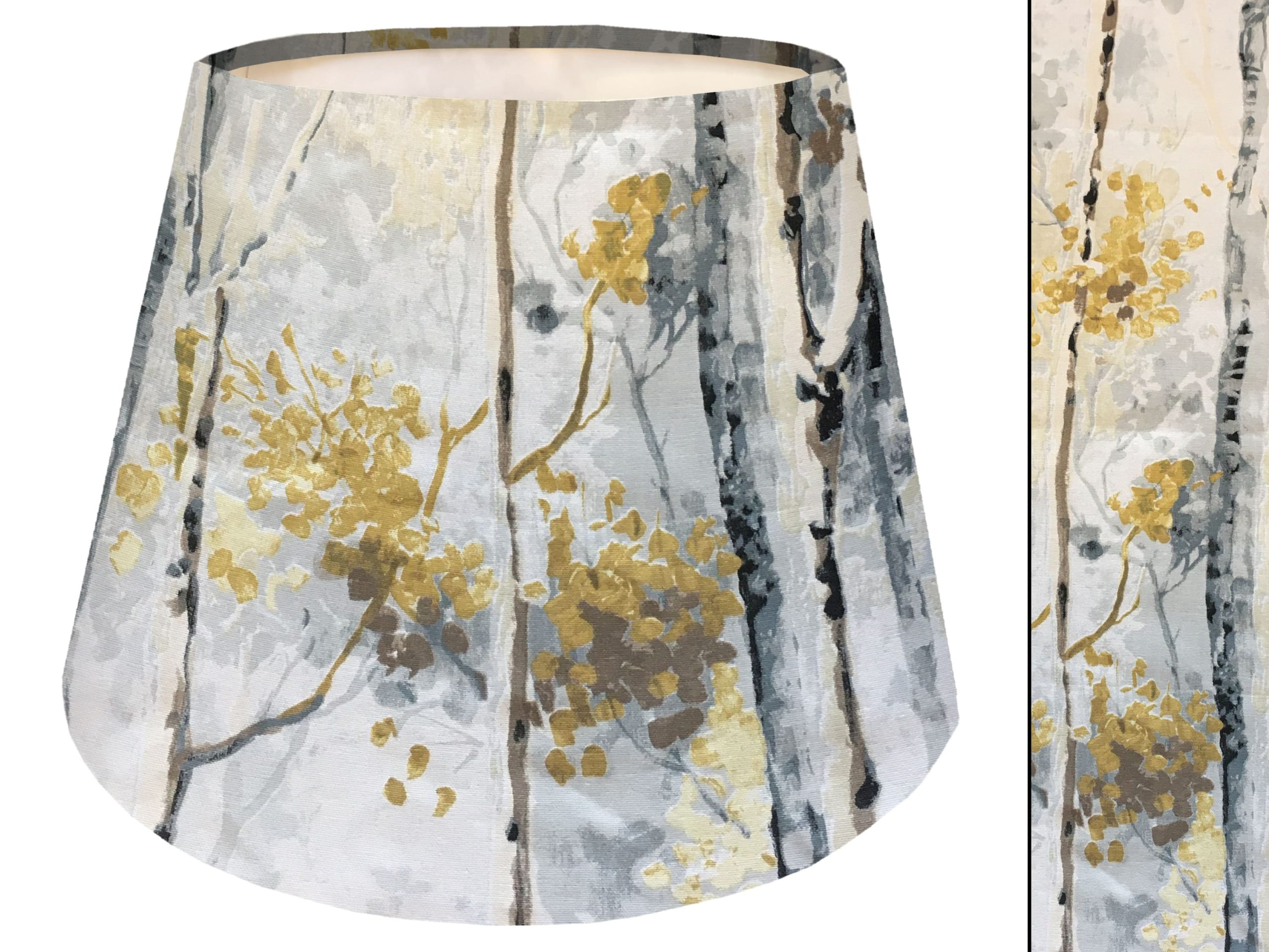 Silver Birch Empire Lampshade, Scandinavian Style