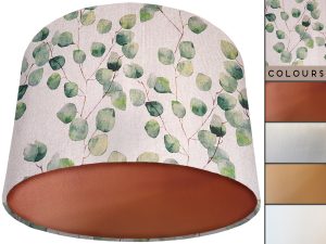 Green Honesty Lamp Shade Copper, Classic Botanical Country
