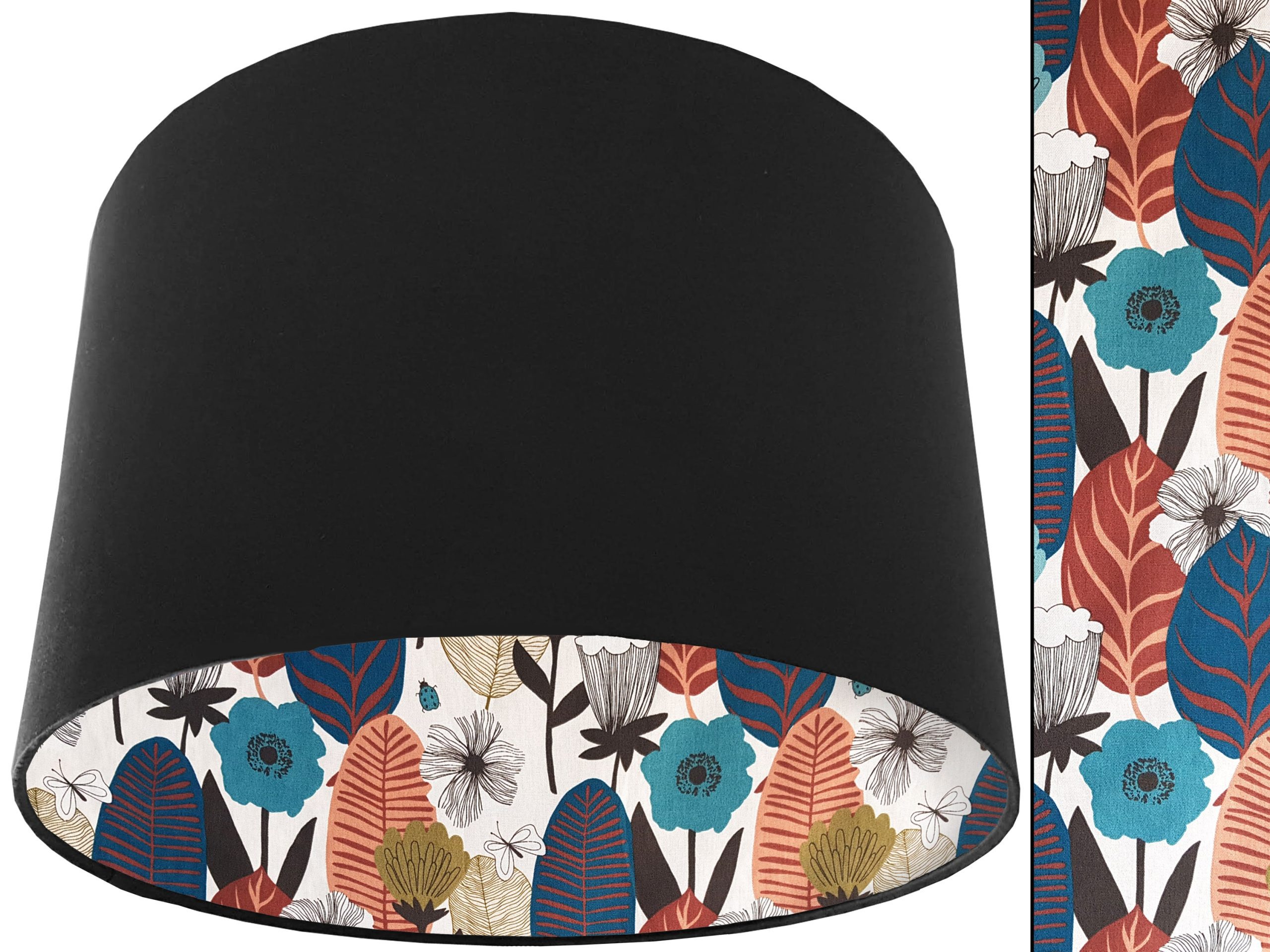 Autumn Leaf Lampshade Black, Scandinavian Home Interior