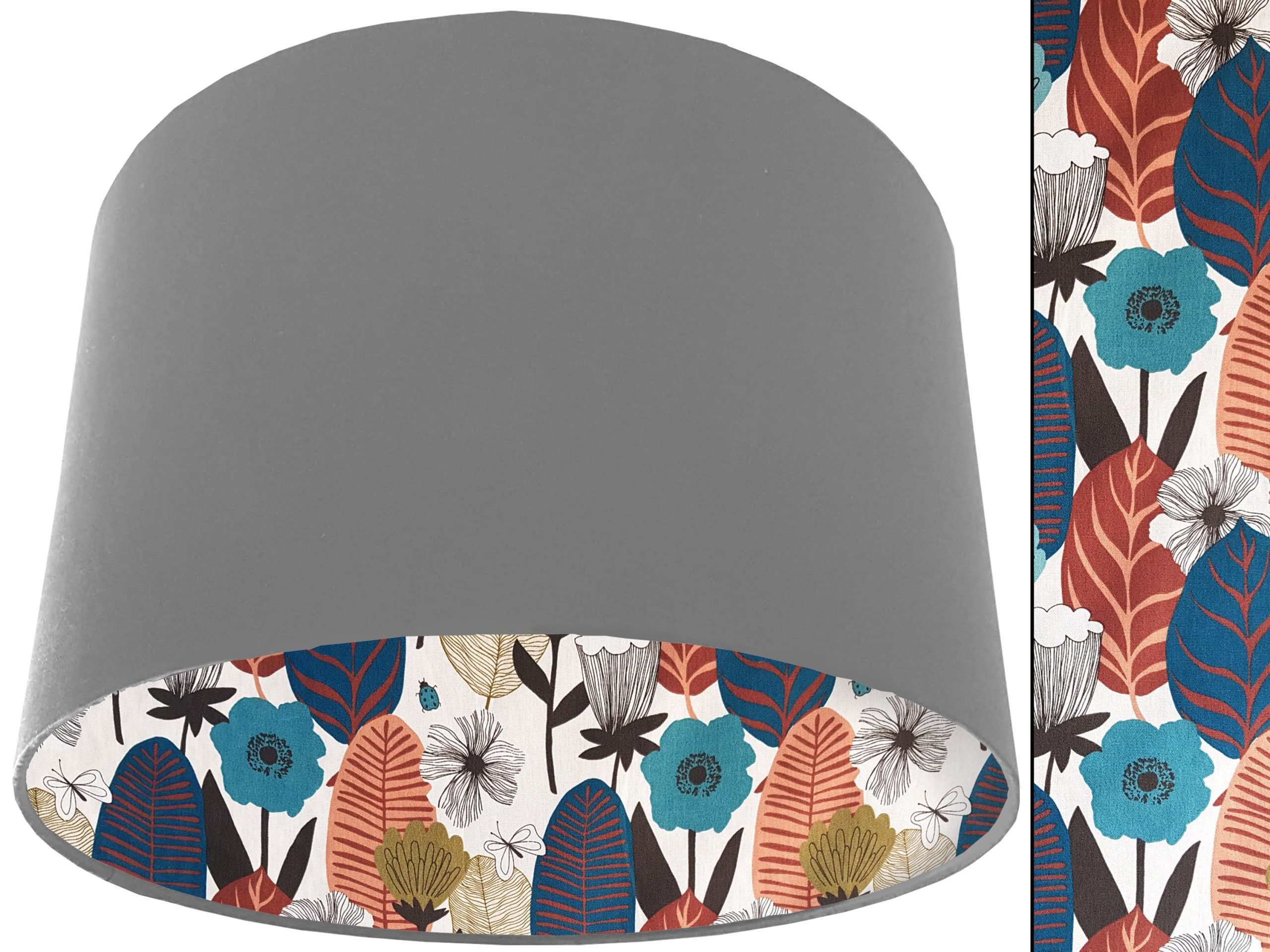 Autumn Leaf Lampshade Light Grey, Scandinavian Home Interior