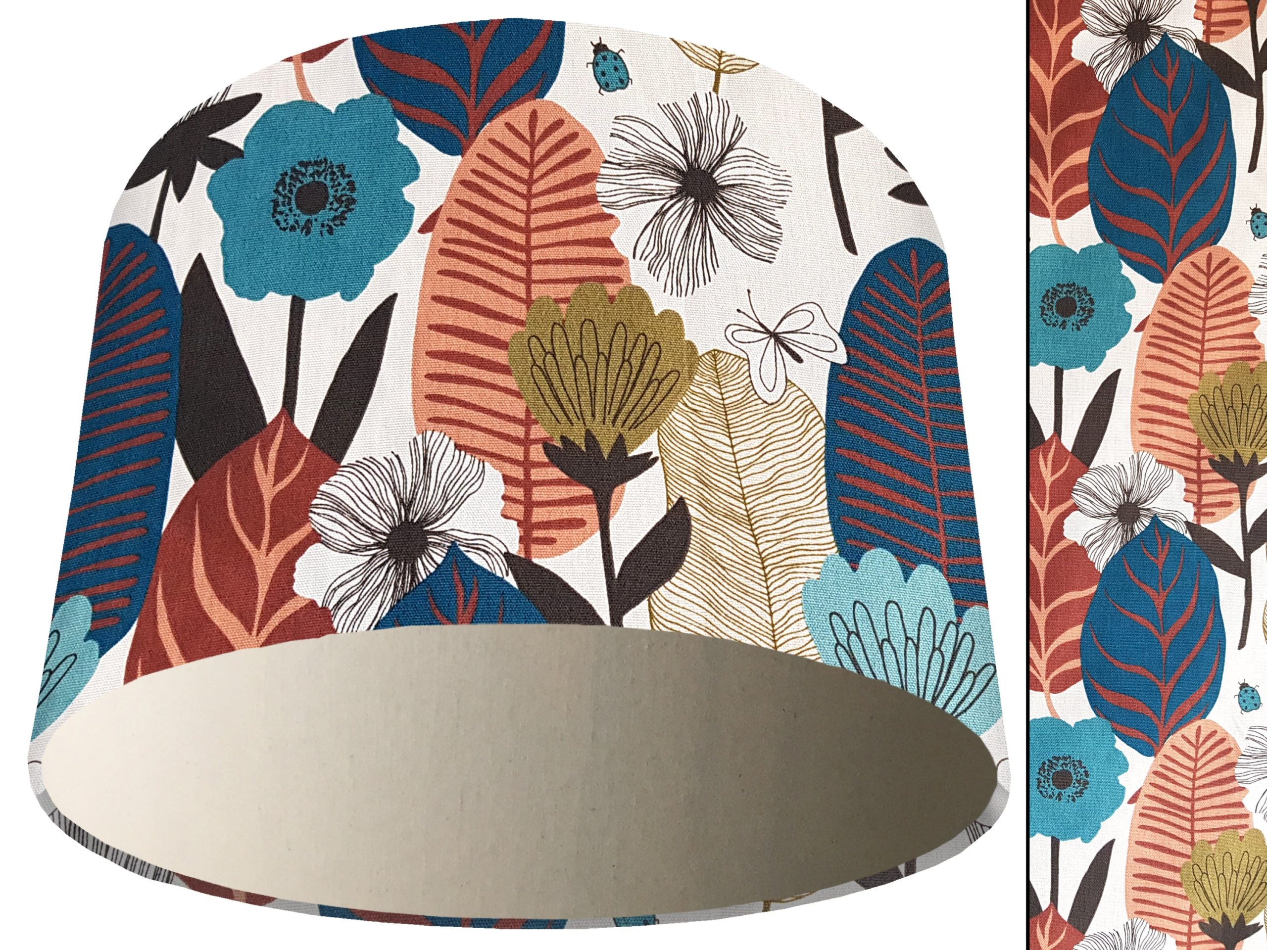Autumn Leaf Light Shade Cream, Modern Scandi Home Interior
