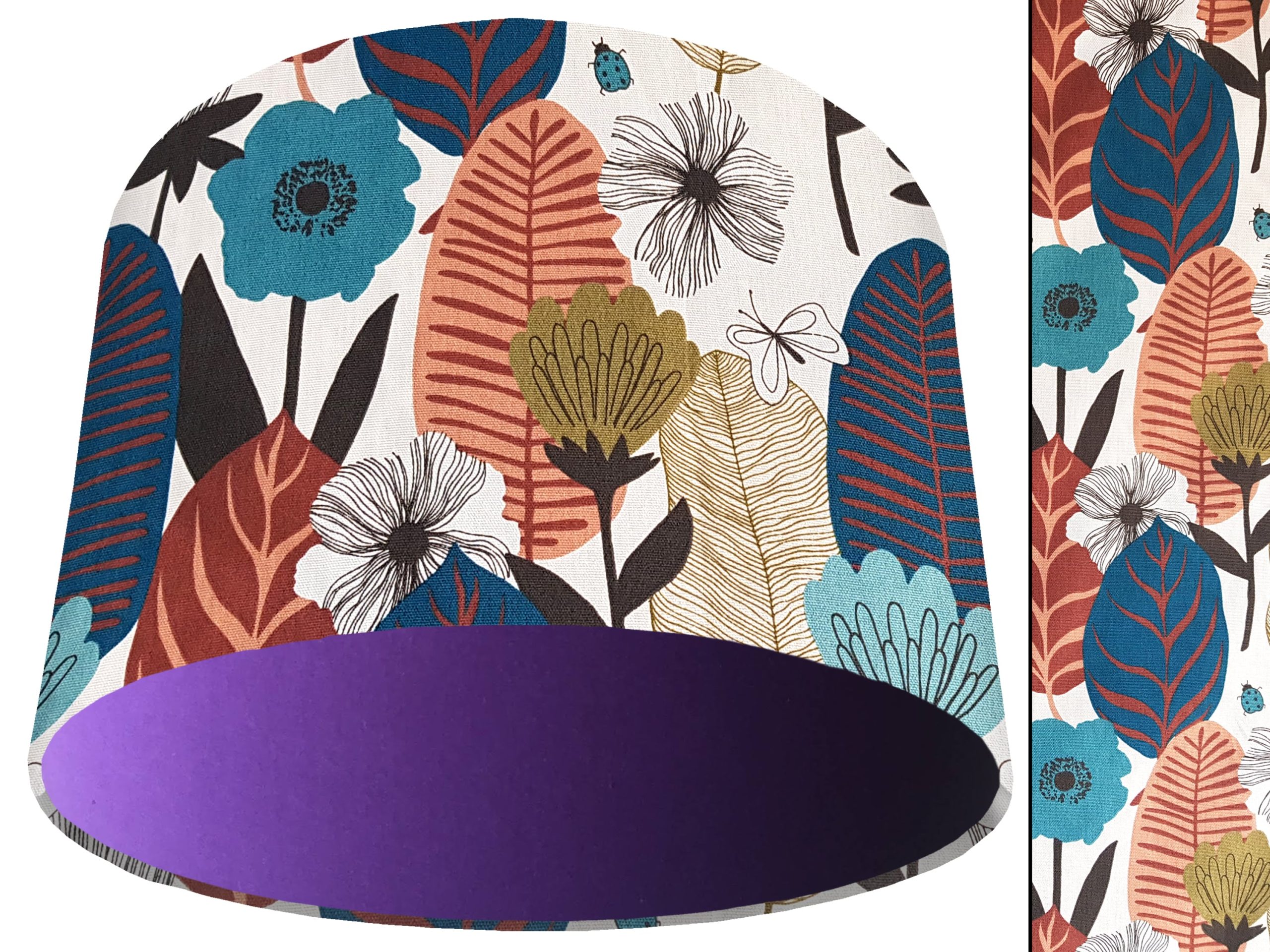 Autumn Leaf Light Shade Purple, Modern Scandi Home Interior