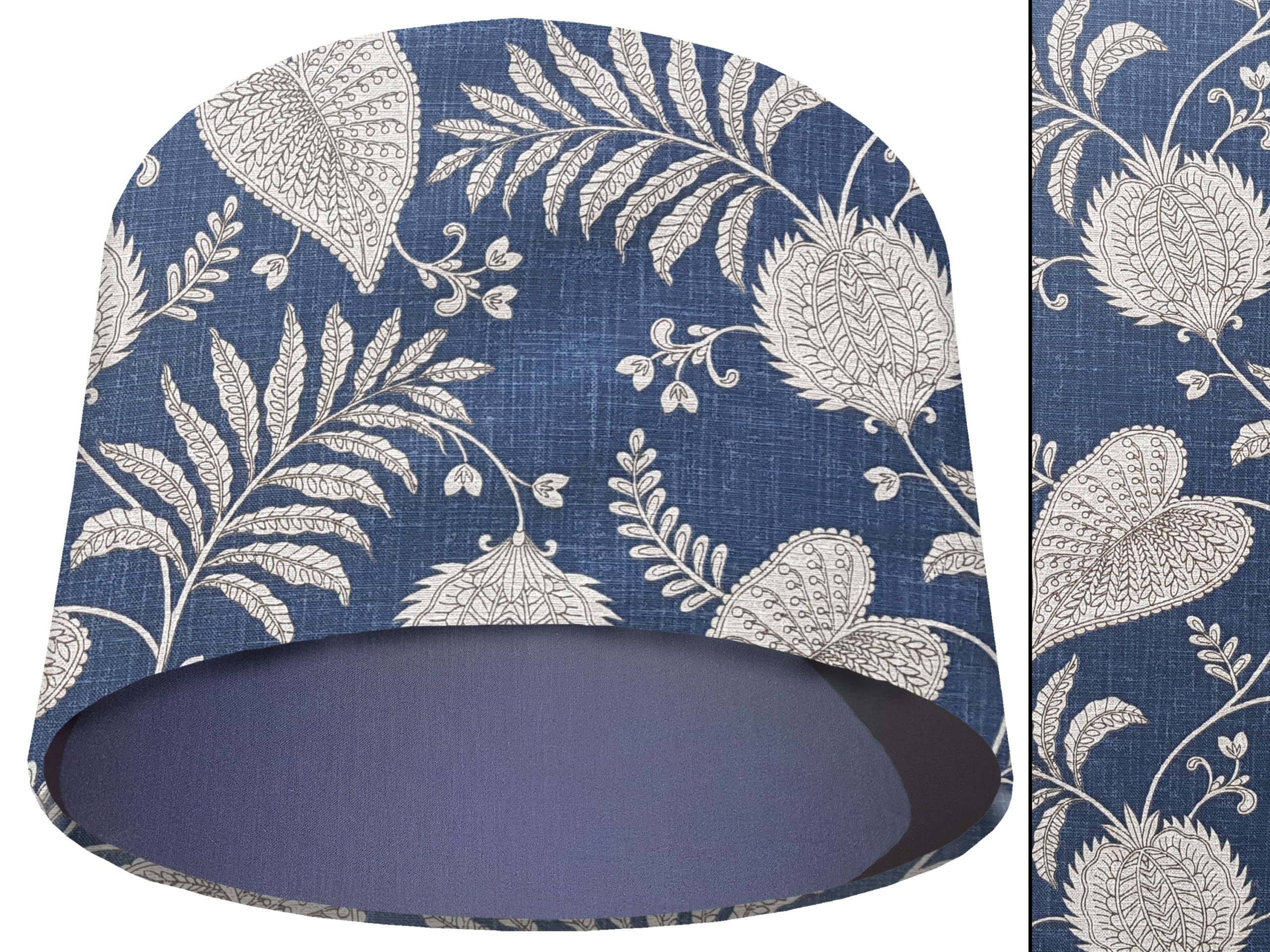 Paisley Blue Light Shade Blue, Modern Bold Home Interior