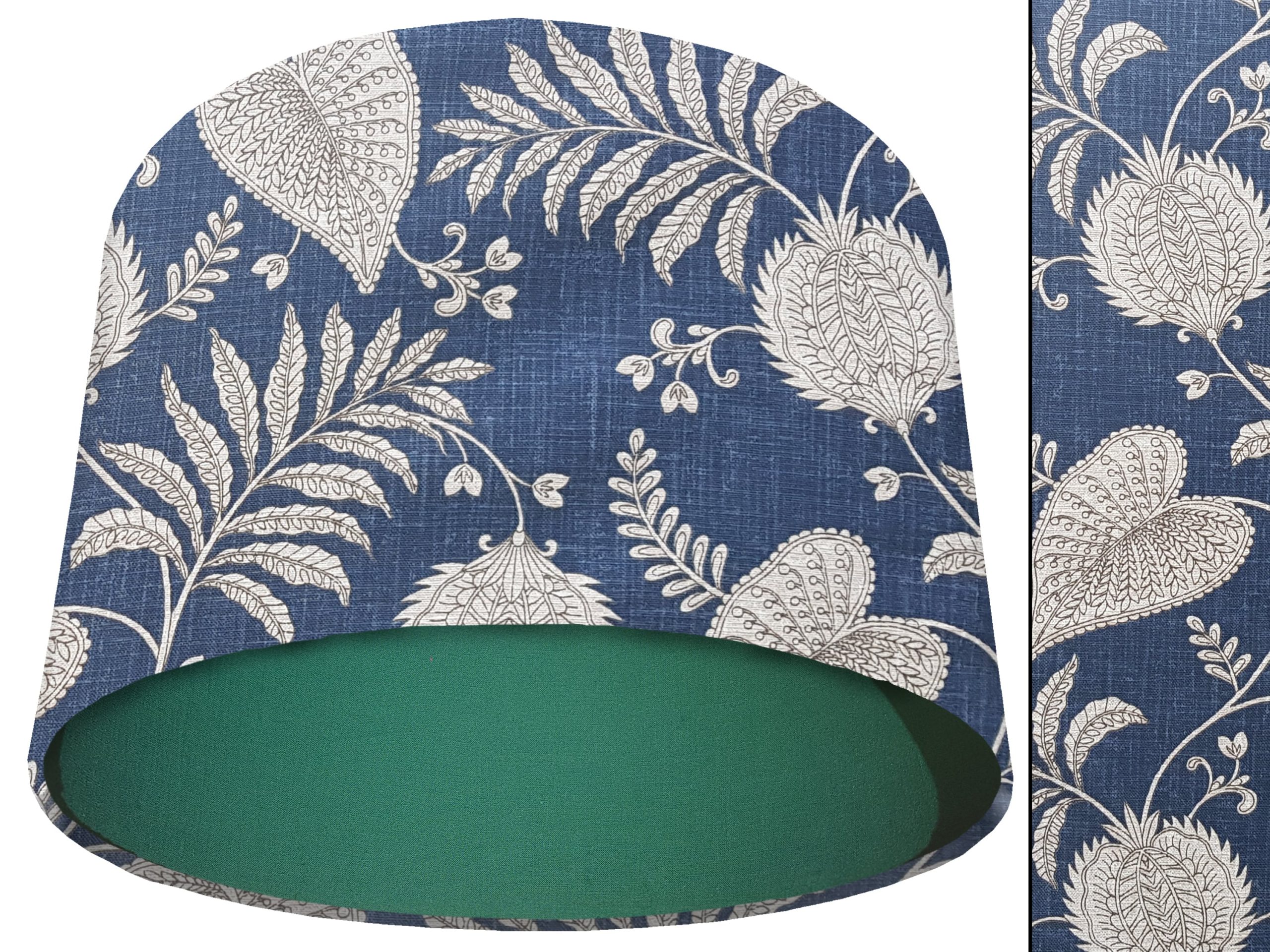 Paisley Blue Light Shade Green, Modern Bold Home Interior