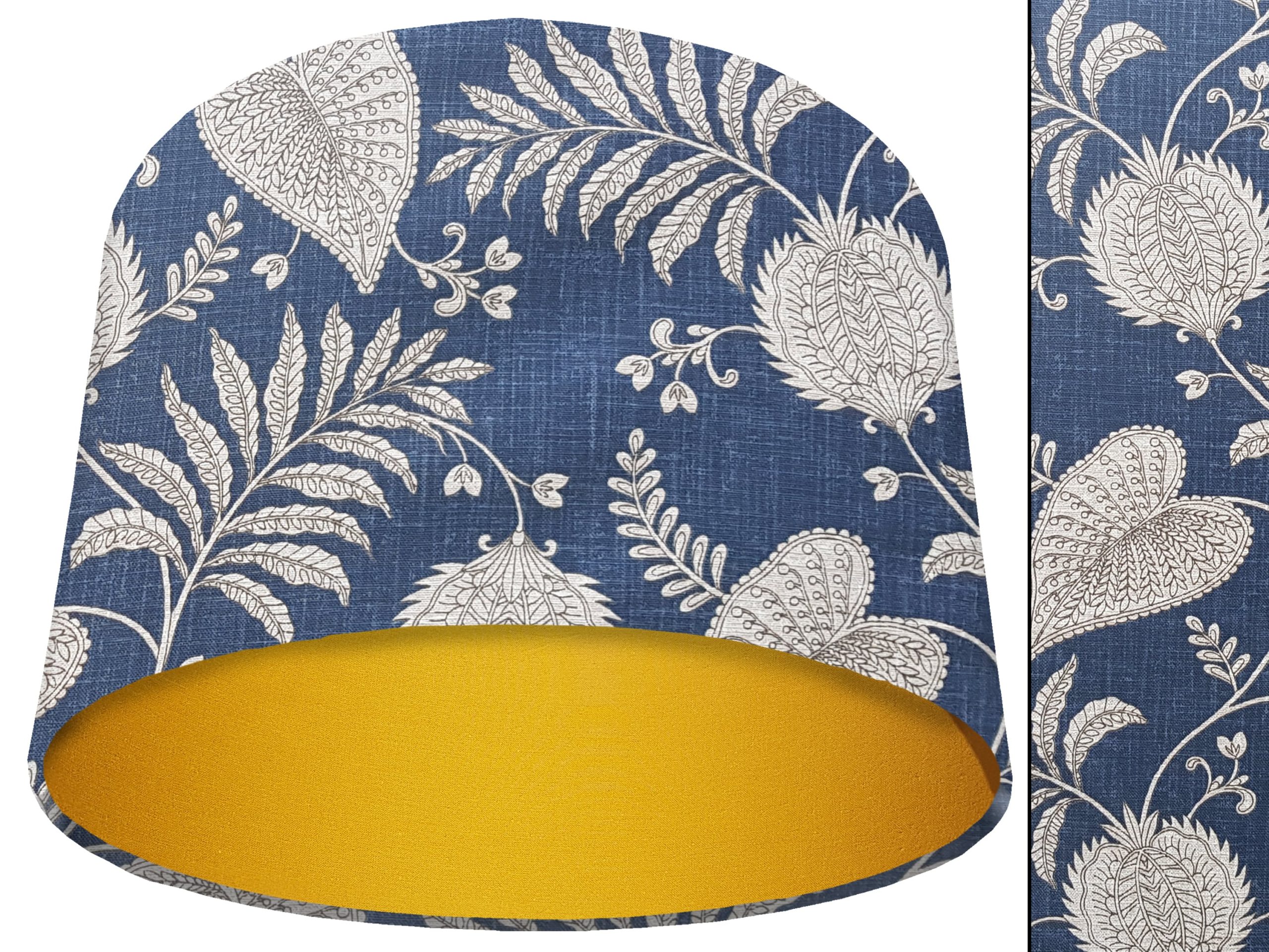 Paisley Blue Light Shade Yellow, Modern Bold Home Interior
