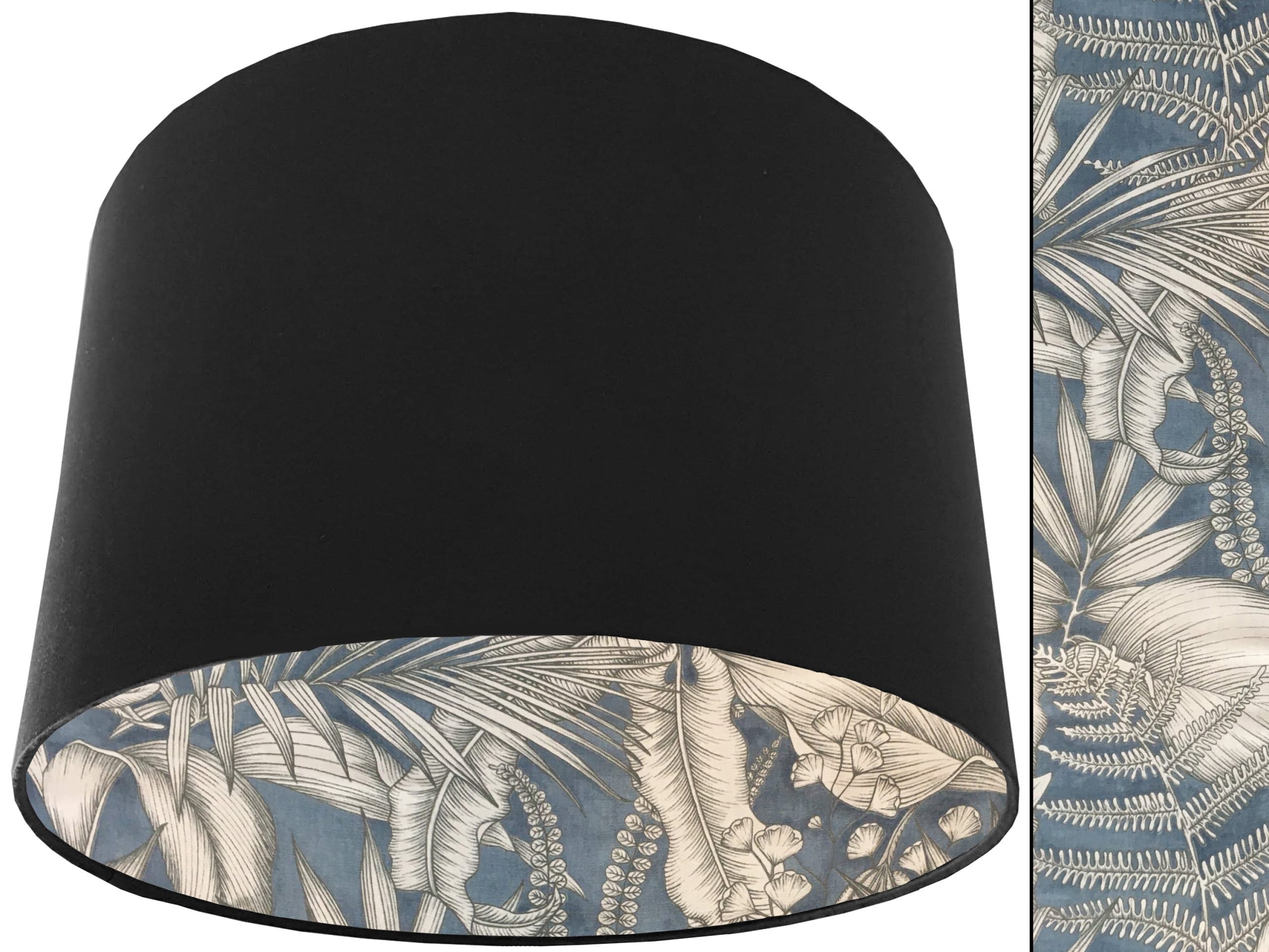 Blue Tropical Lampshade Black, Home Interior Light Shade