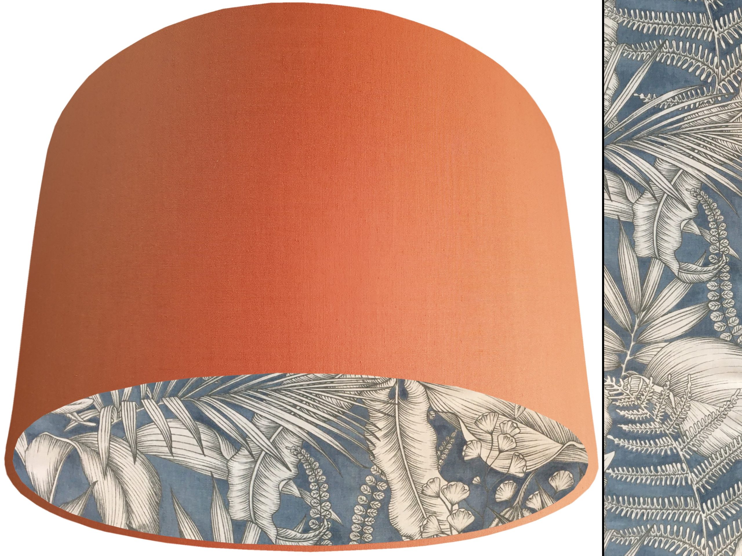 Blue Tropical Lampshade Orange, Home Interior Light Shade