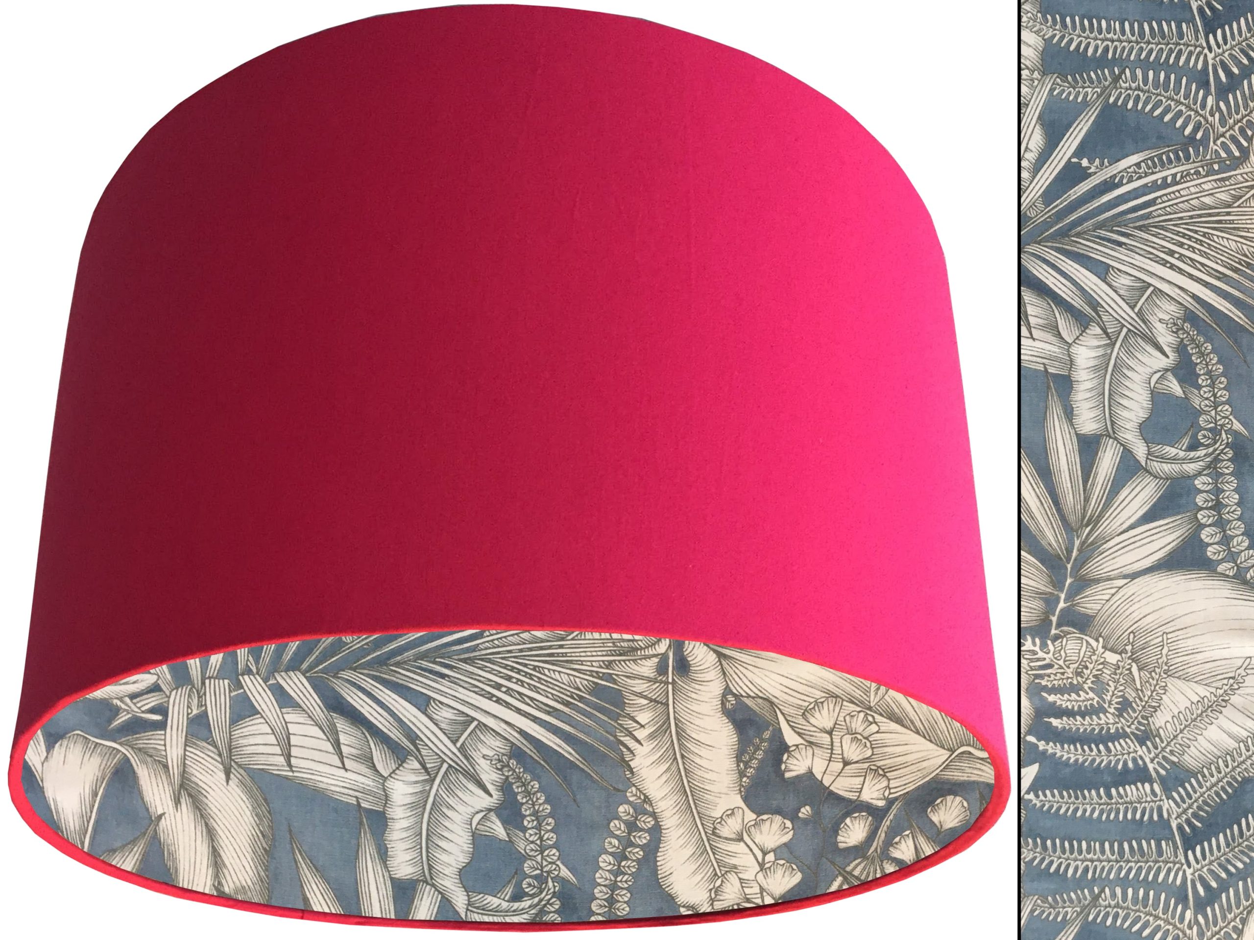 Blue Tropical Lampshade Pink, Home Interior Light Shade
