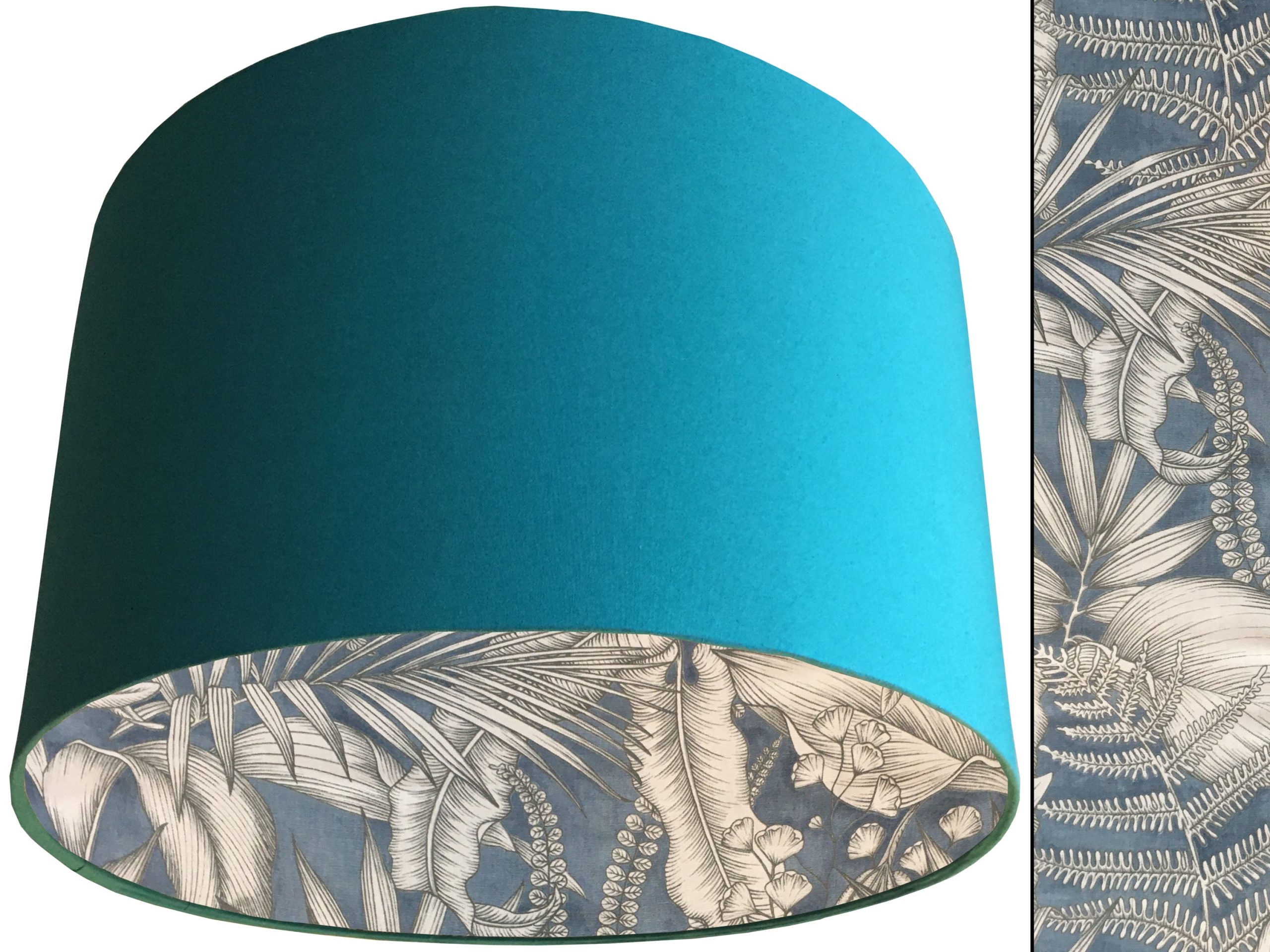 Blue Tropical Lampshade Teal, Home Interior Light Shade