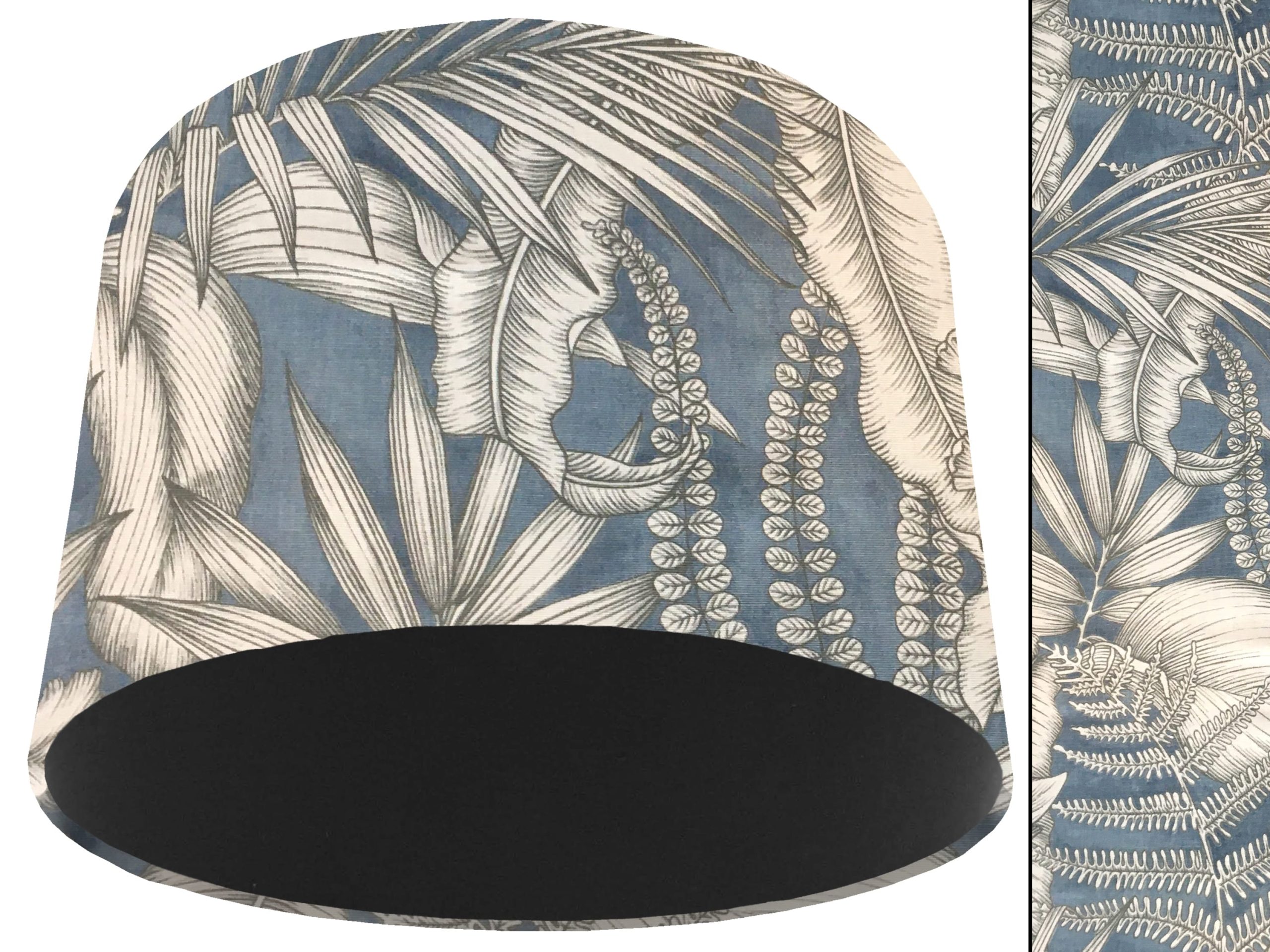 Blue Tropical Light Shade Black, Stylish Modern Home Interior