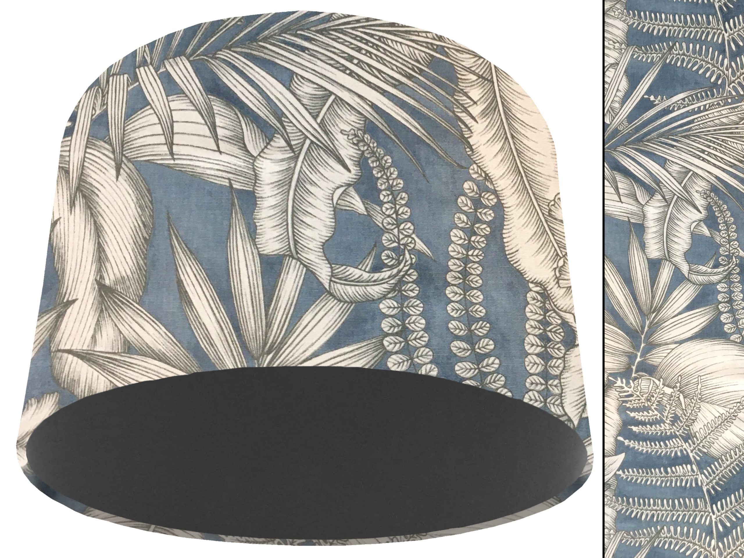 Blue Tropical Light Shade Dark Grey, Stylish Modern Home Interior