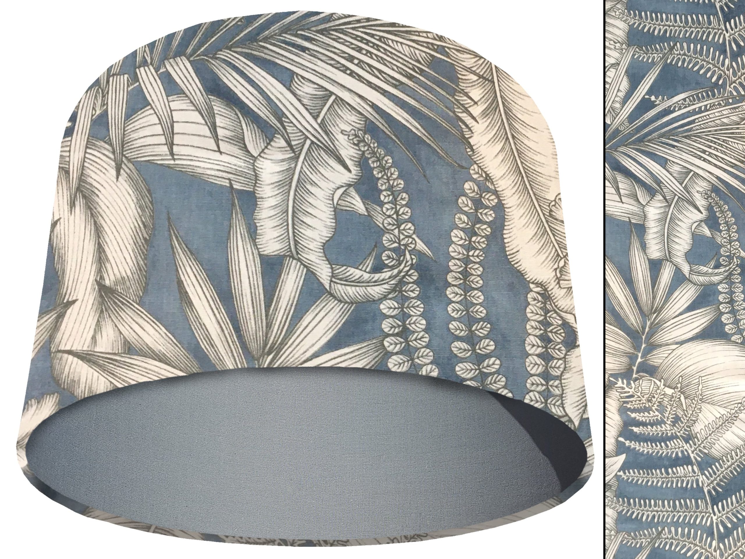 Blue Tropical Light Shade Light Grey, Stylish Modern Home Interior