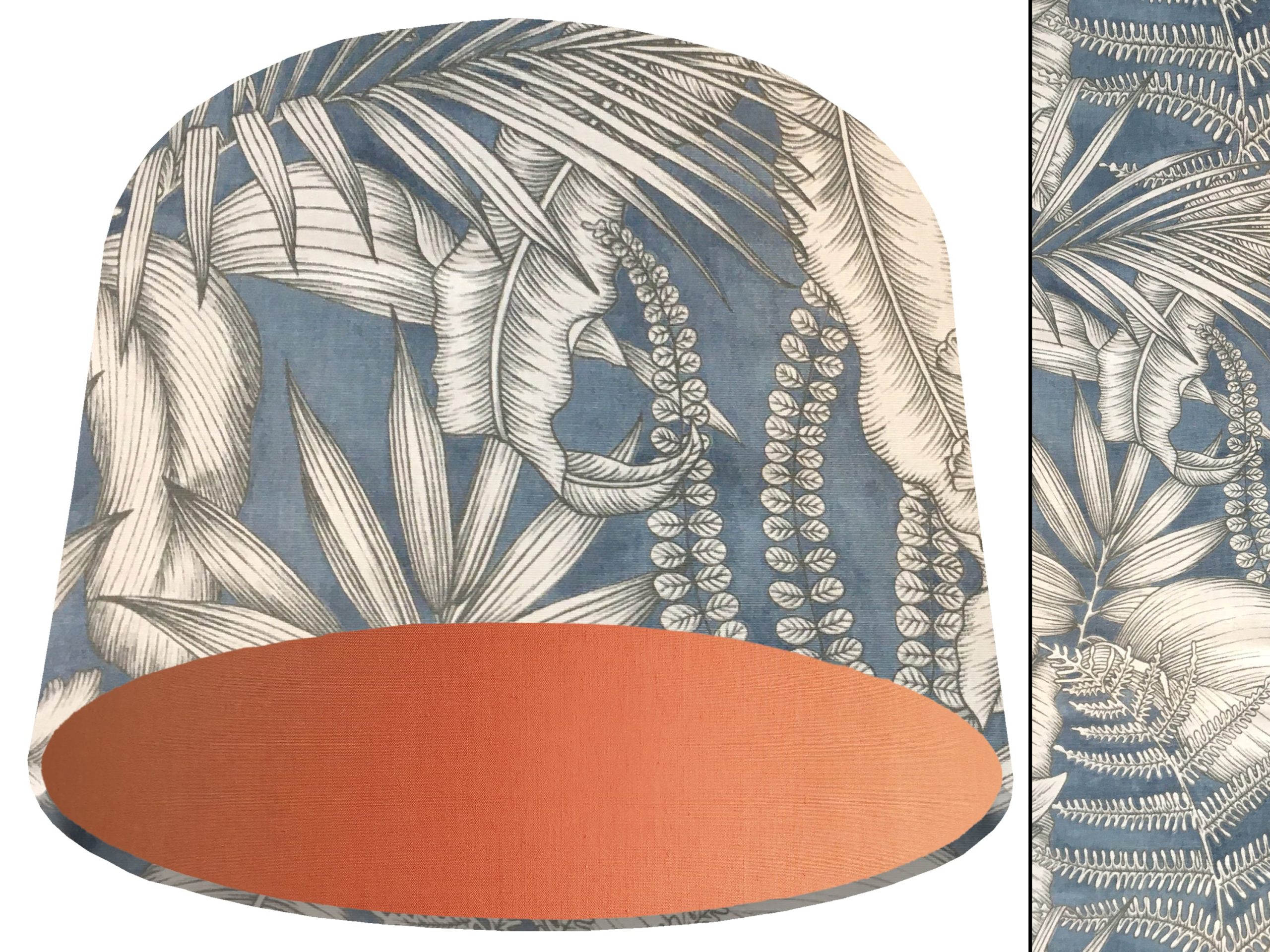 Blue Tropical Light Shade Orange, Stylish Modern Home Interior