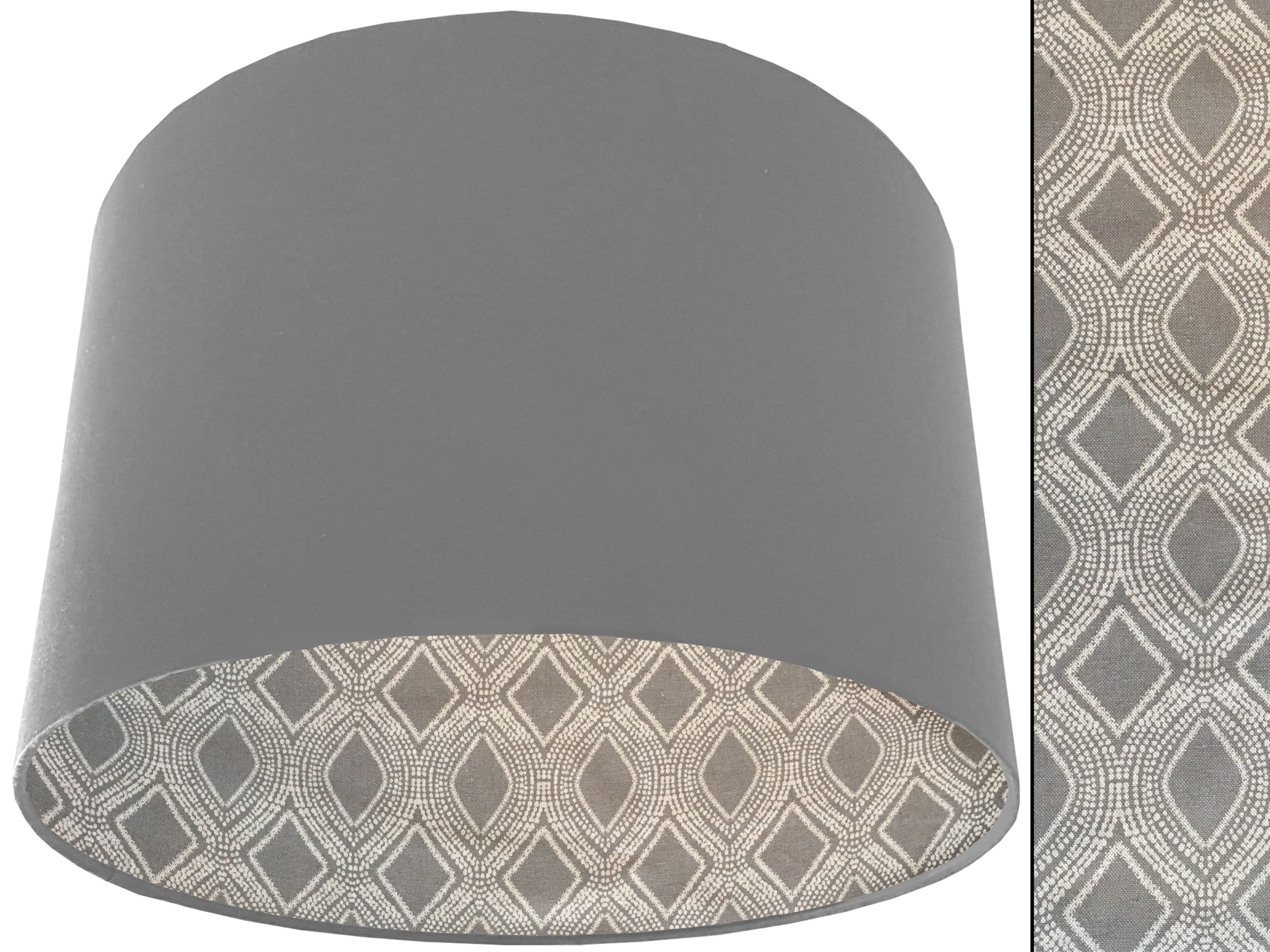 Boho Grey Lampshade Light Grey, Modern Bohemian Home Light