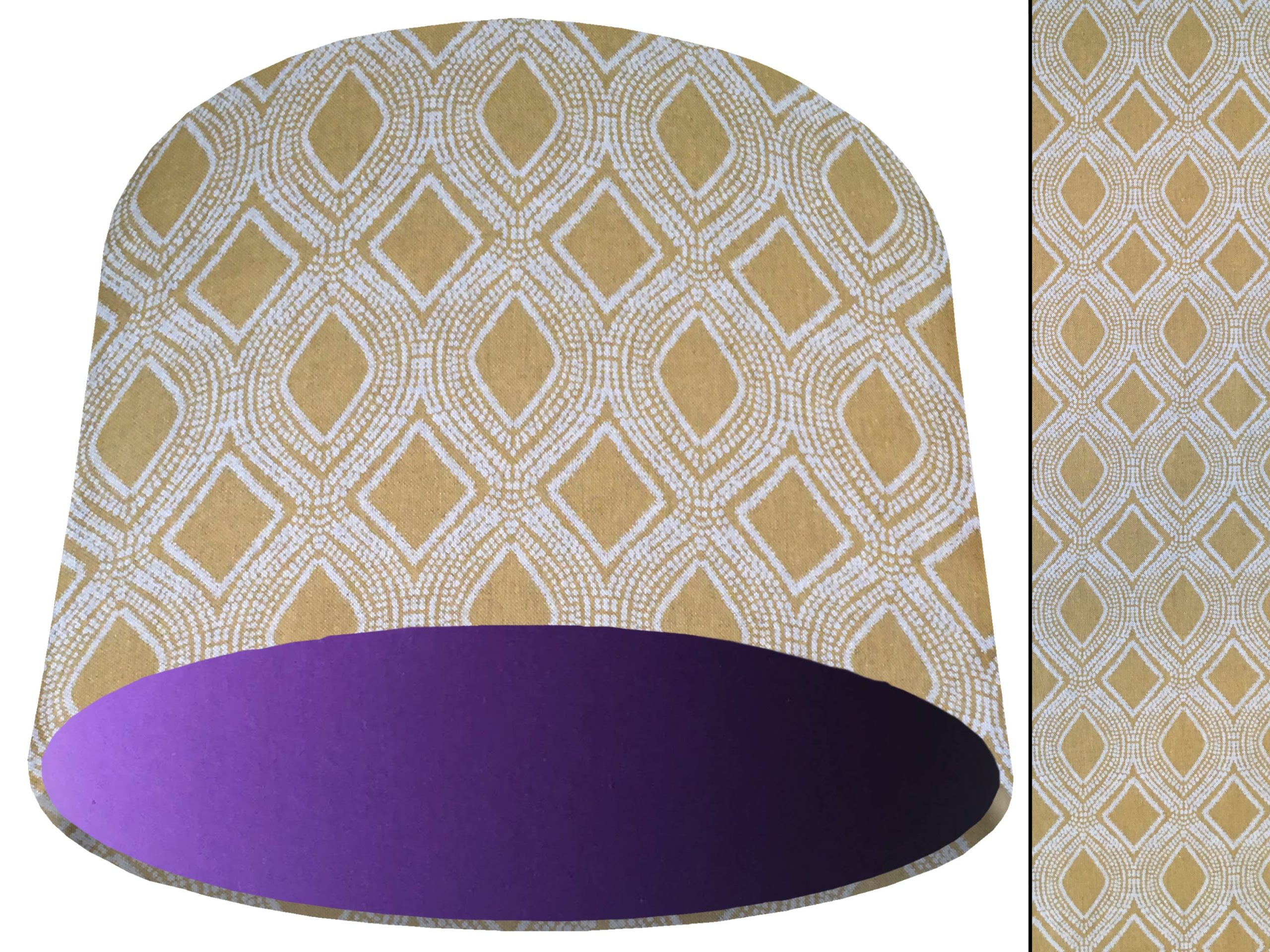 Boho Yellow Light Shade Purple, Bohemian Style Home Interior
