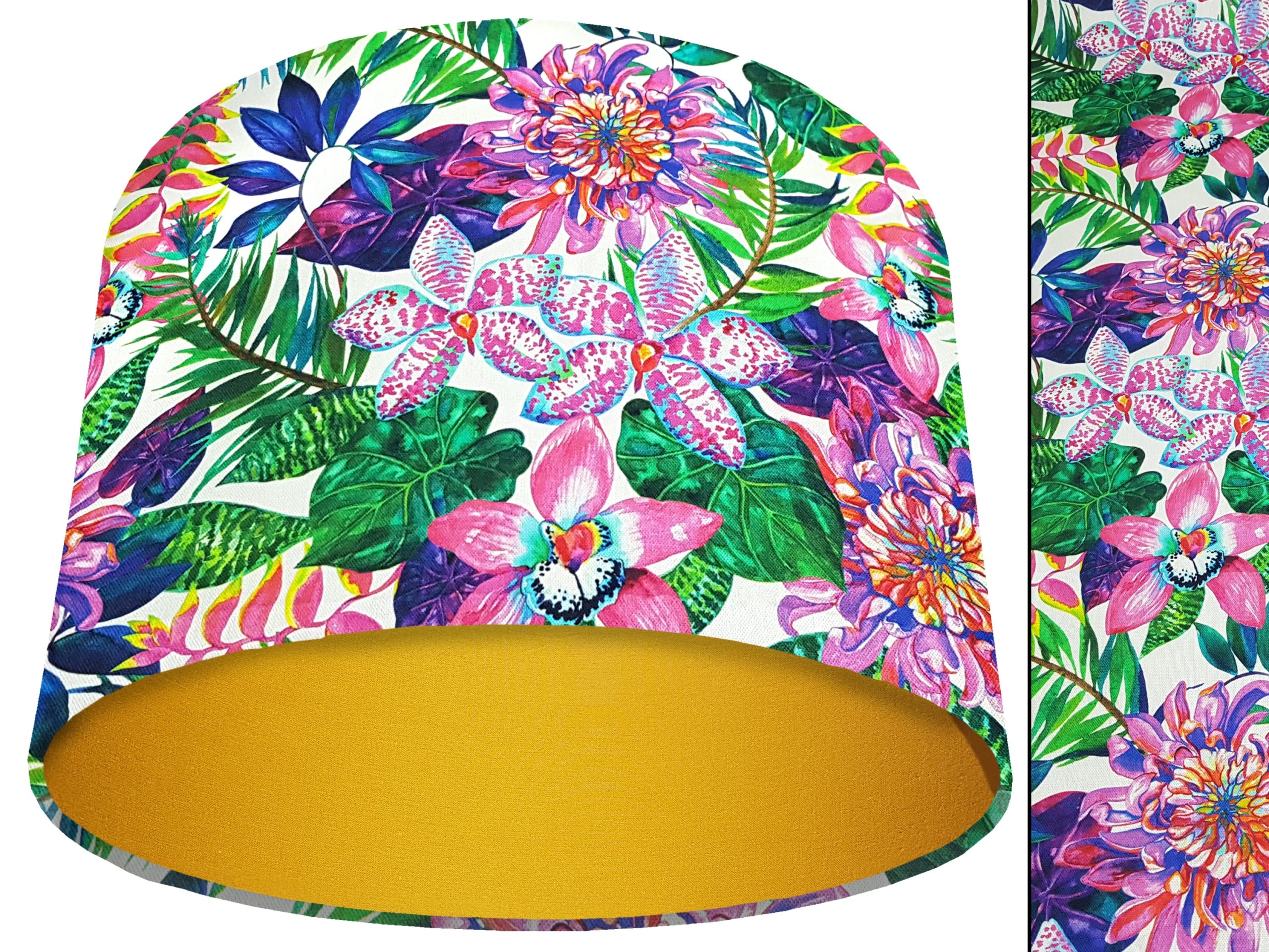 Bright Tropics Light Shade Yellow, Bold Tropical Home Interior