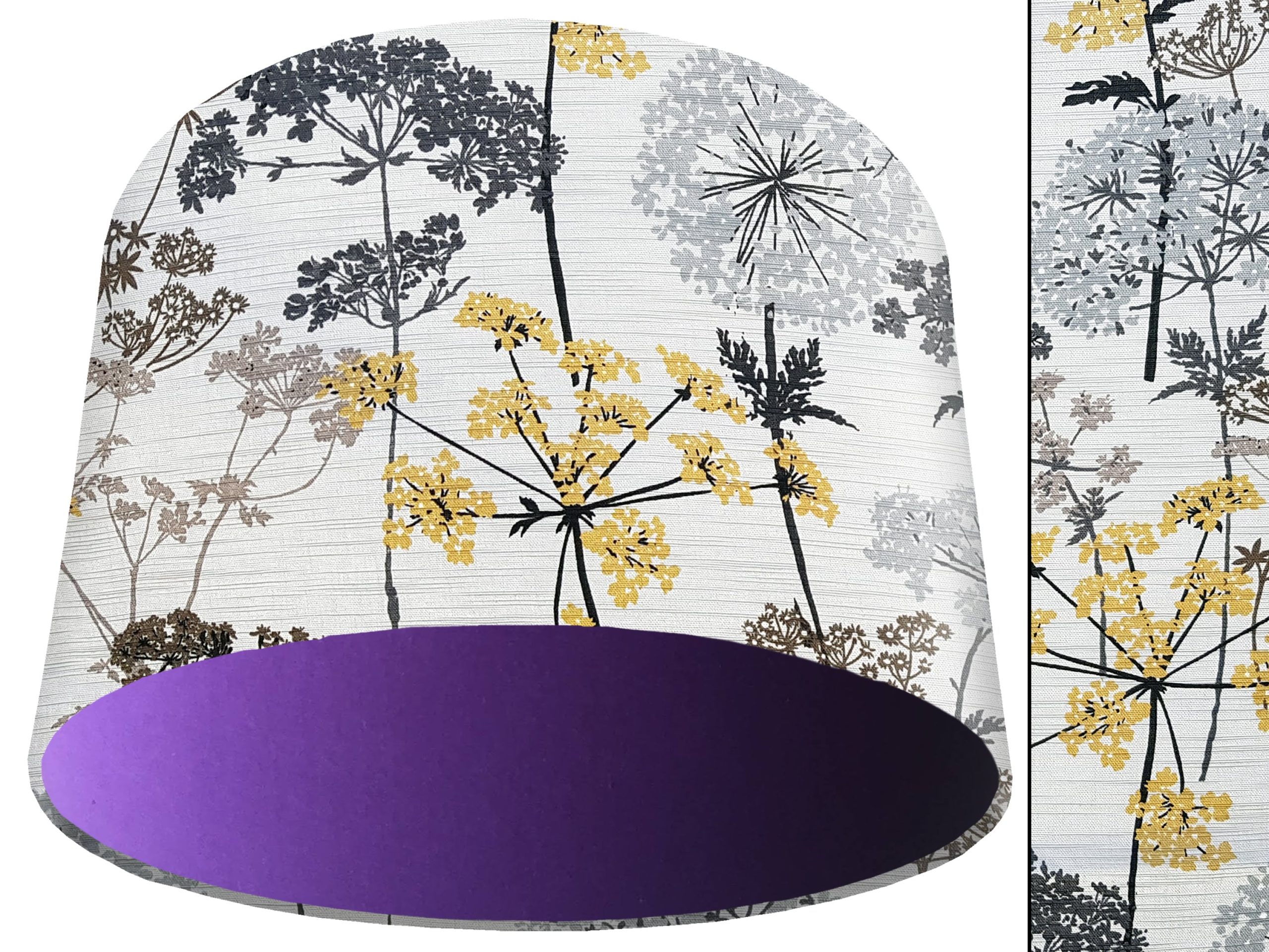 Cow Parsley Light Shade Purple, Modern Country Home