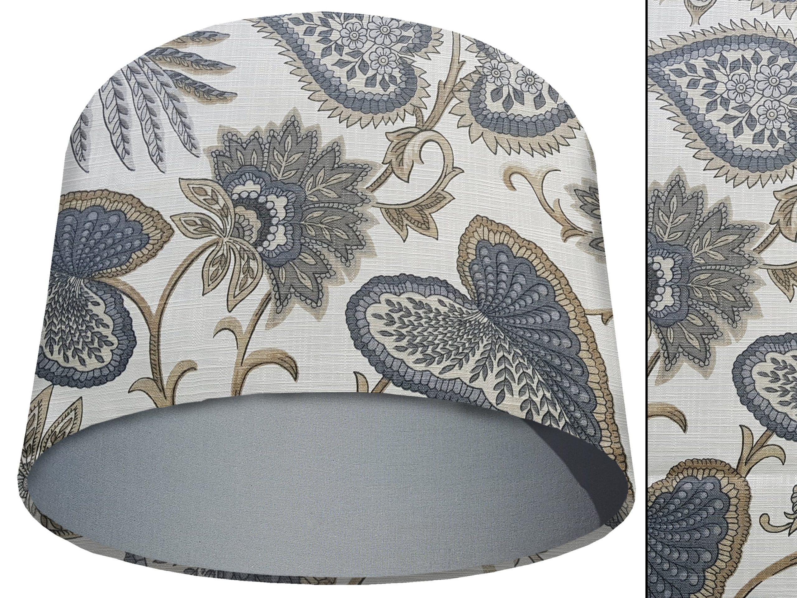 Paisley Cream Light Shade Light Grey, Modern Home Lighting