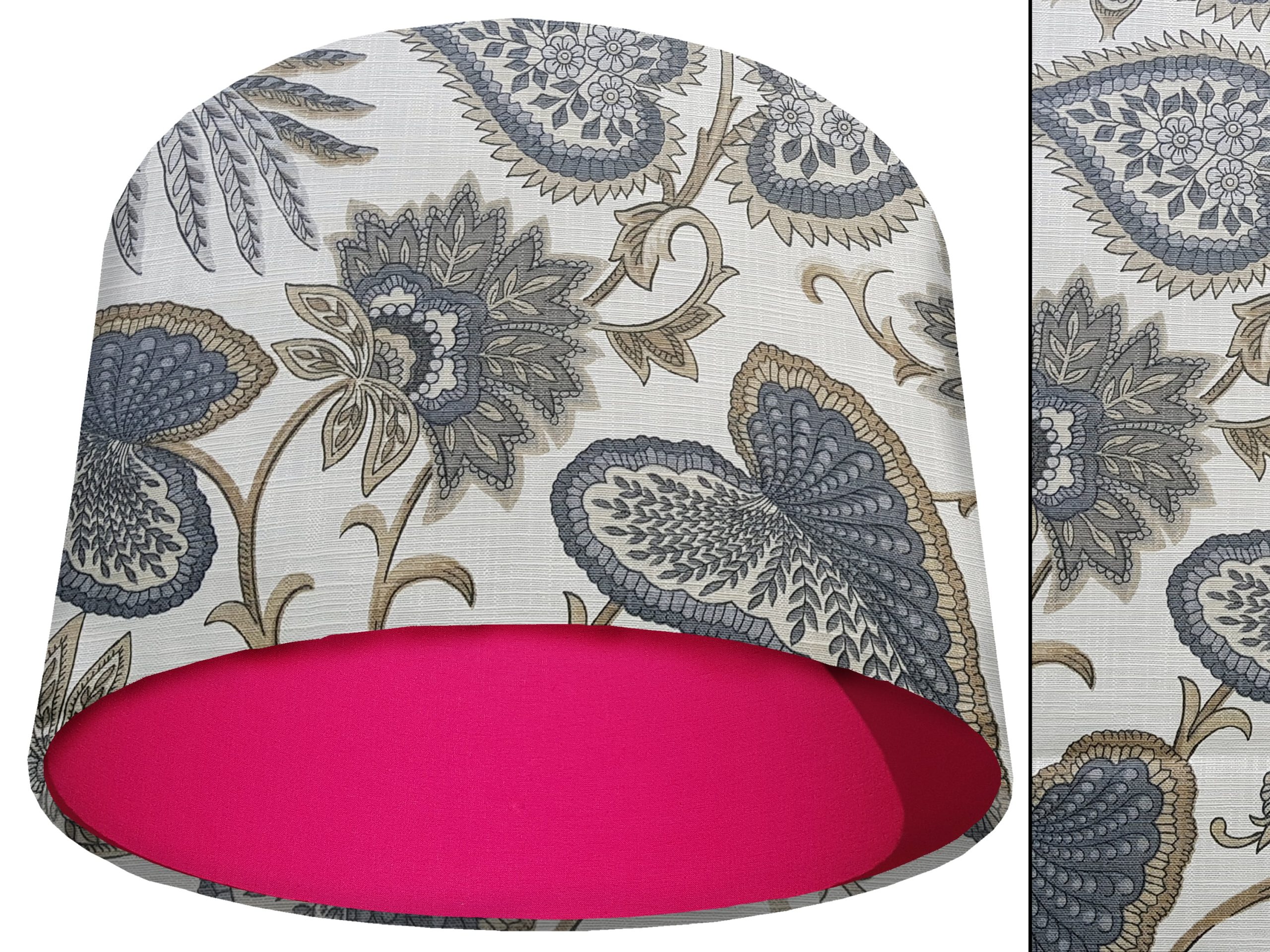 Paisley Cream Light Shade Pink, Modern Home Lighting