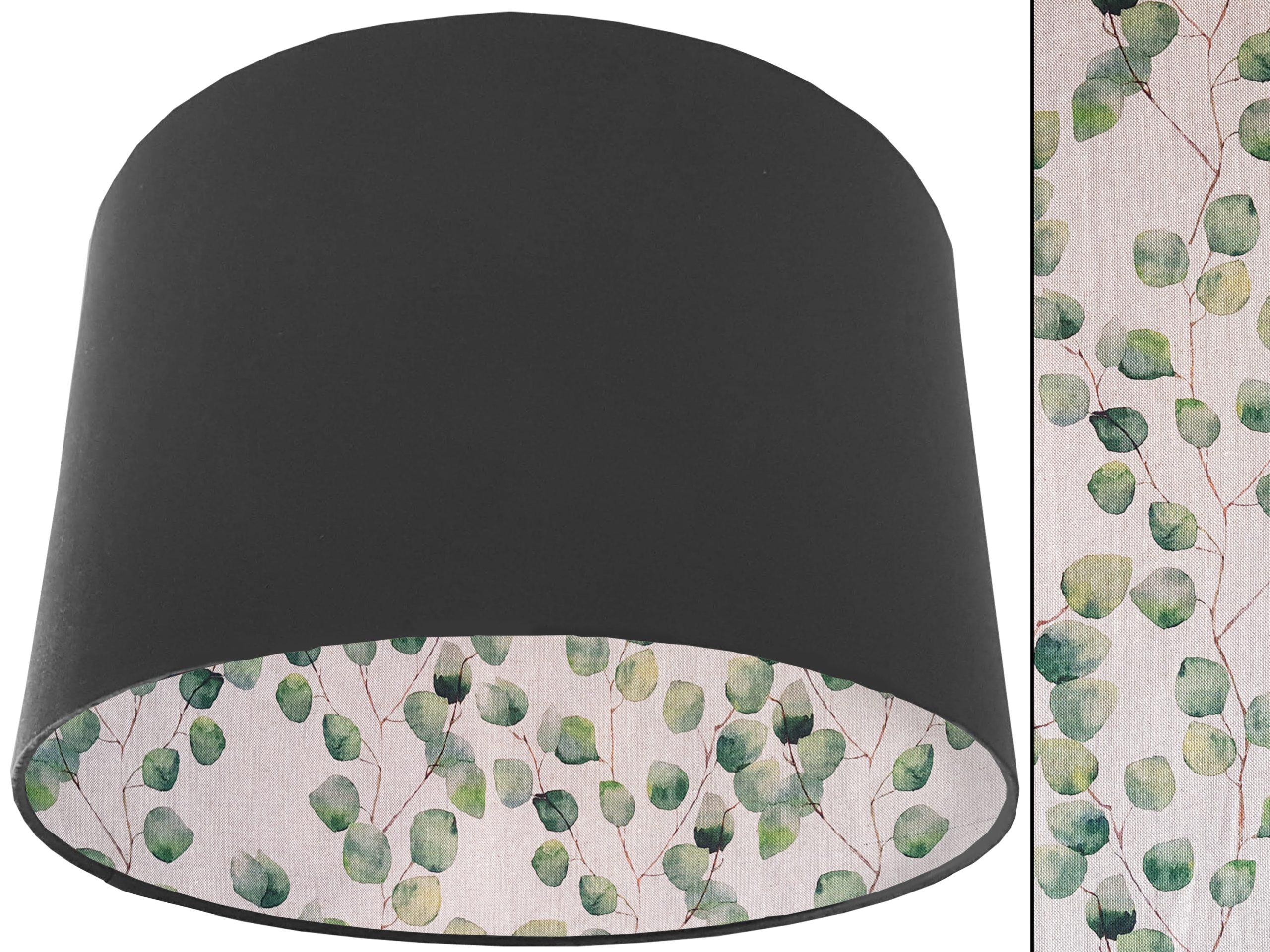 Green Honesty Lampshade Dark Grey, Country Home Light Shade