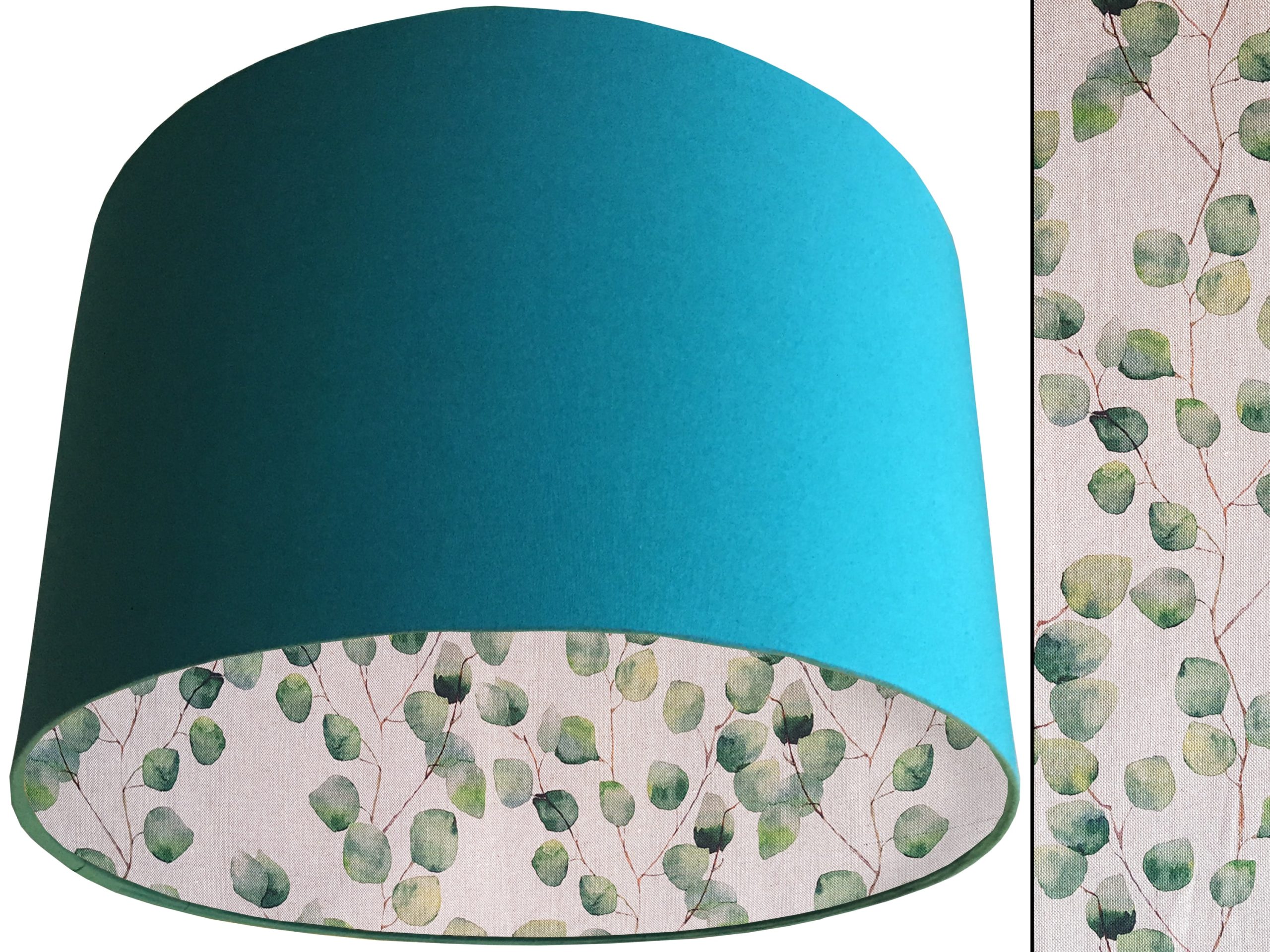 Green Honesty Lampshade Teal, Country Home Light Shade