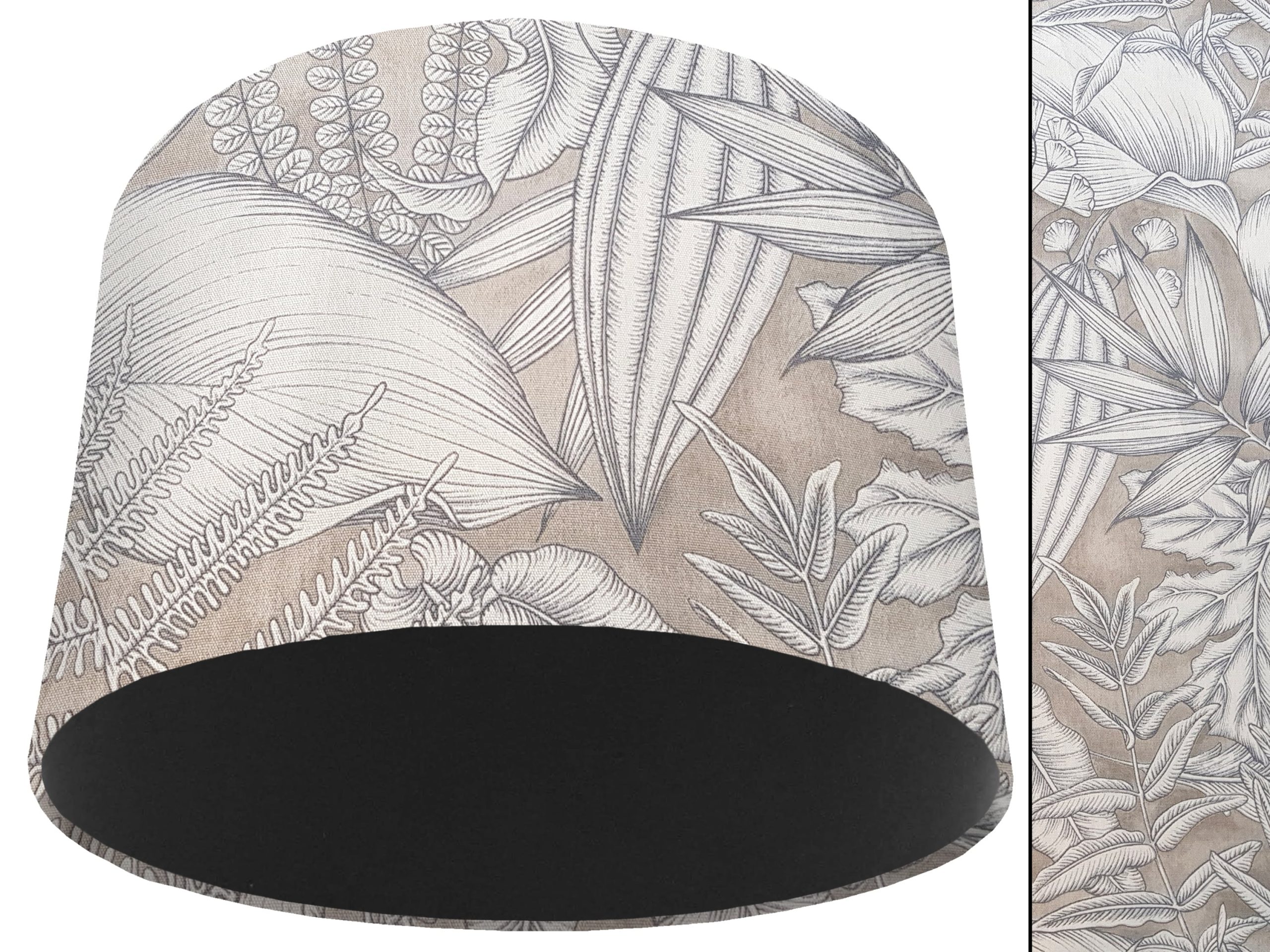 Grey Tropical Light Shade Black, Modern Home Interior