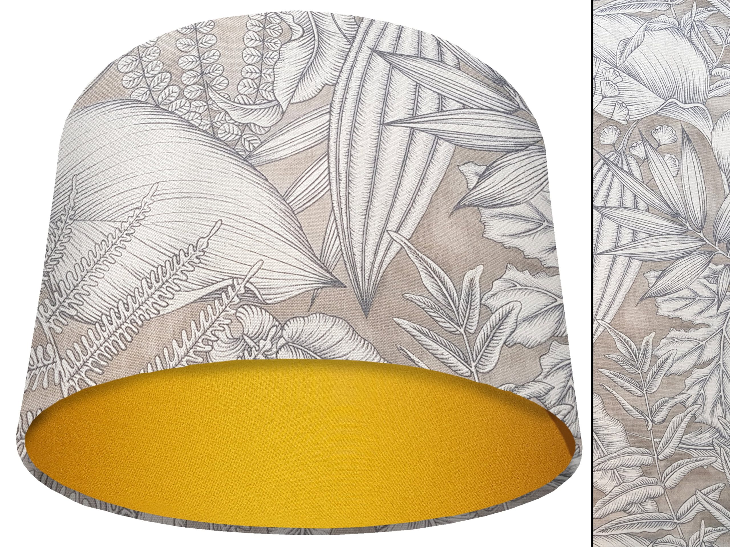 Grey Tropical Light Shade Yellwo, Modern Home Interior