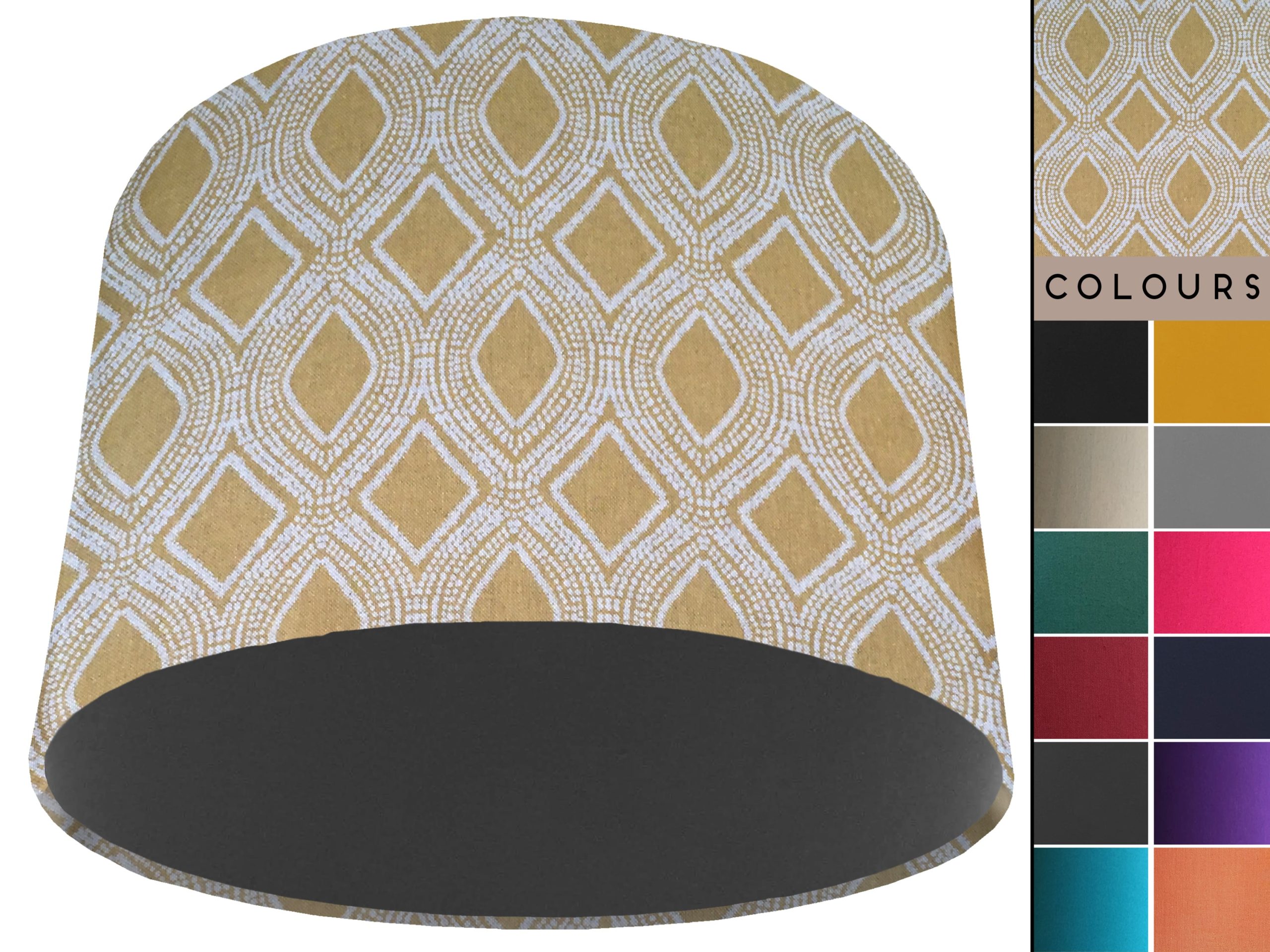 Boho Yellow Light Shade Dark Grey, Bohemian Style Home Interior