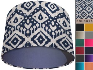 Marrakech Blue Light Shade Blue, Bold Interior Lampshade