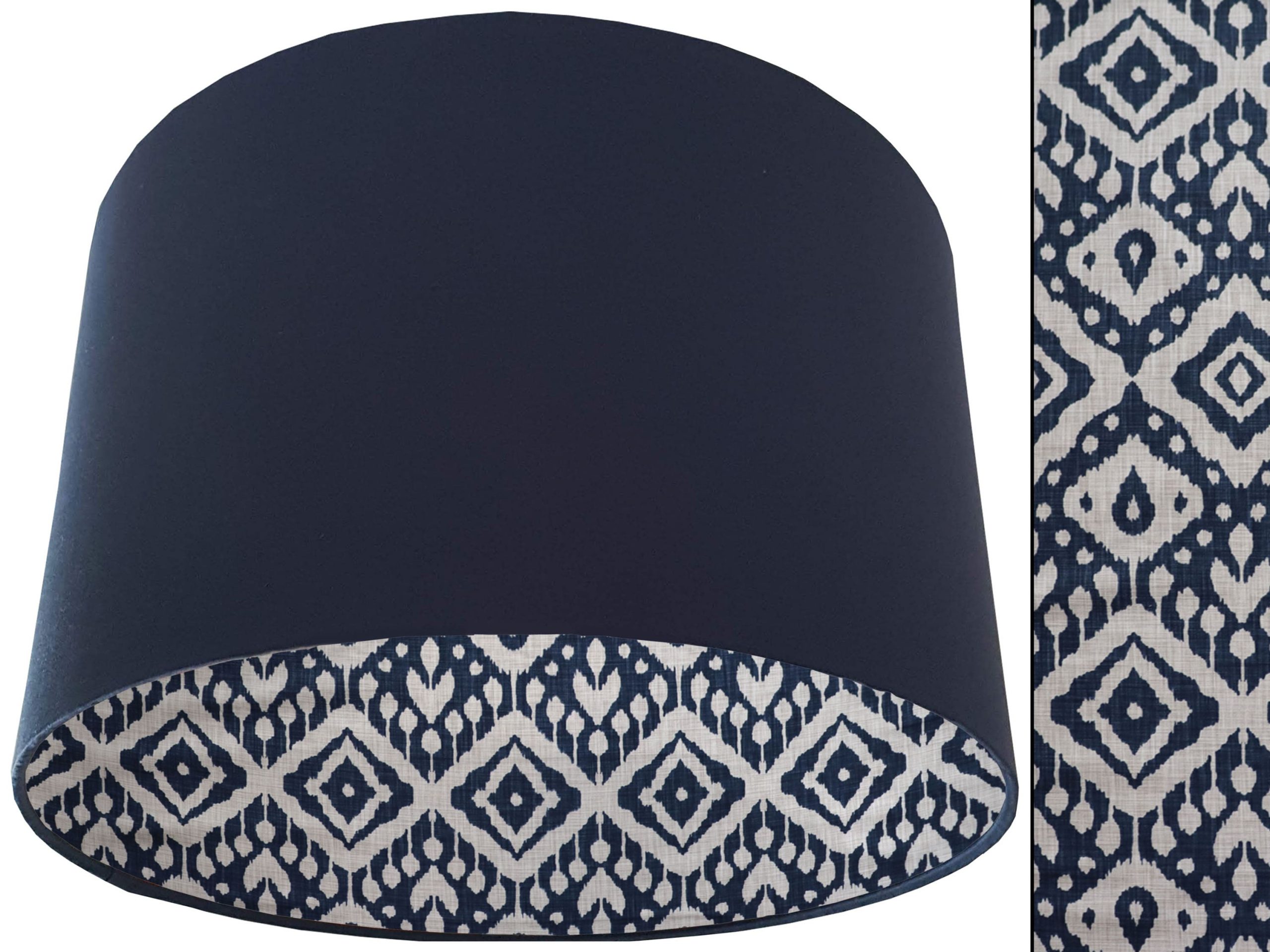 Marrakech Blue Lampshade Blue, Geometric Light Shade