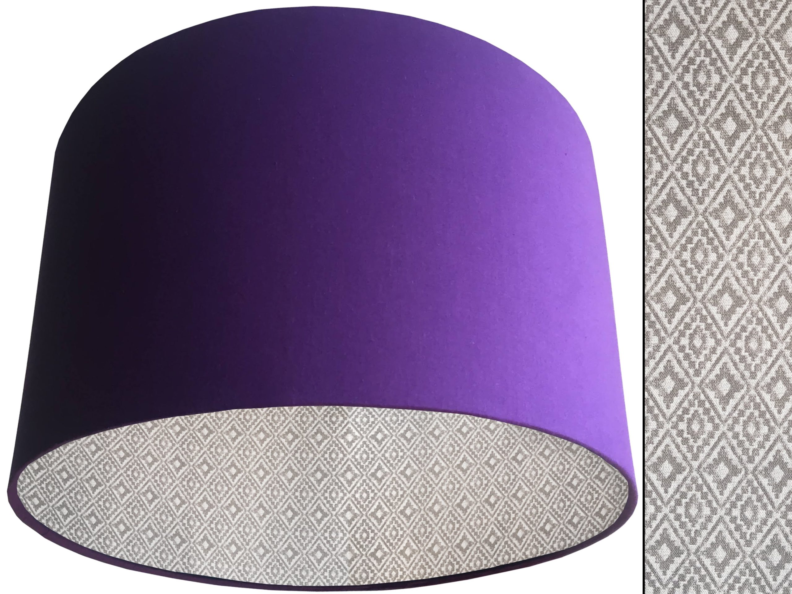Navajo Grey Lampshade Purple, Inspired Native American