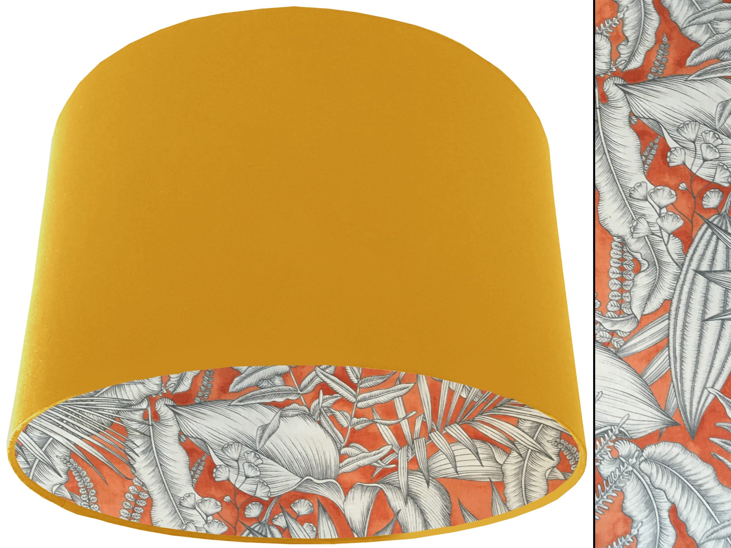 Orange Tropical Lampshade Yellow, Bold Vibrant Home Light