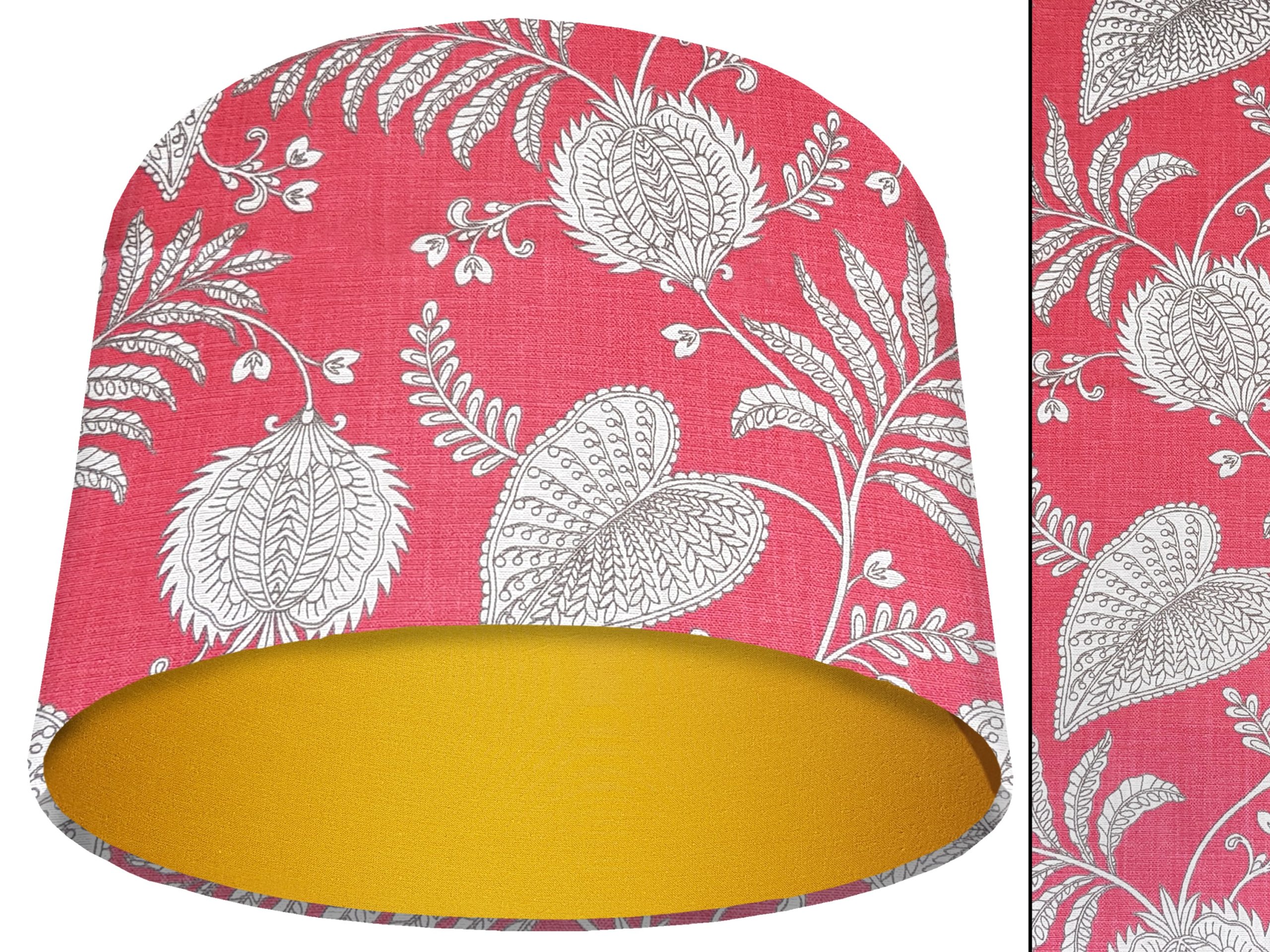 Paisley Pink Light Shade Yellow, Bold Home Interior Lighting
