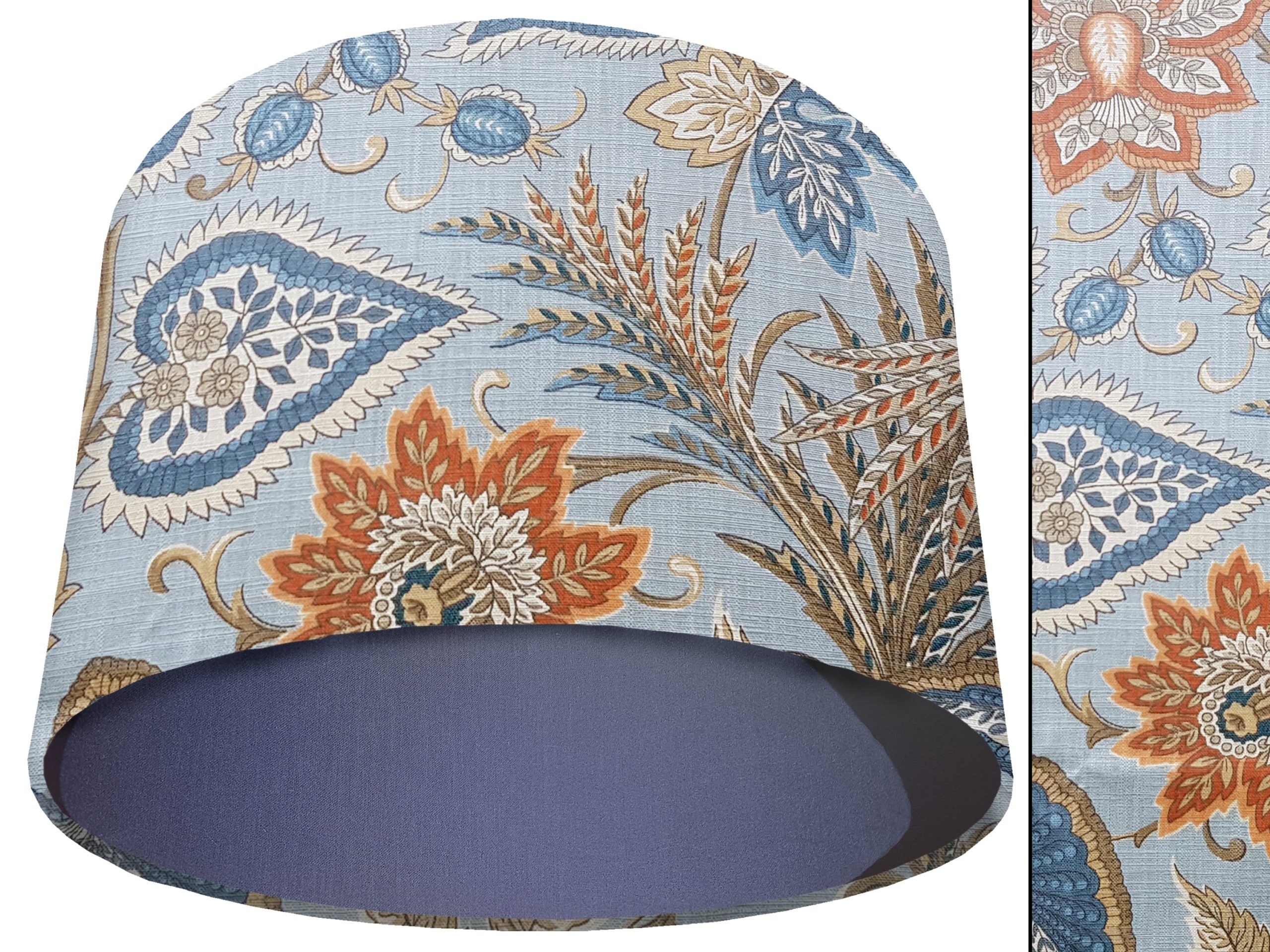 Paisley Sky Blue Light Shade Blue, Modern Home Interior