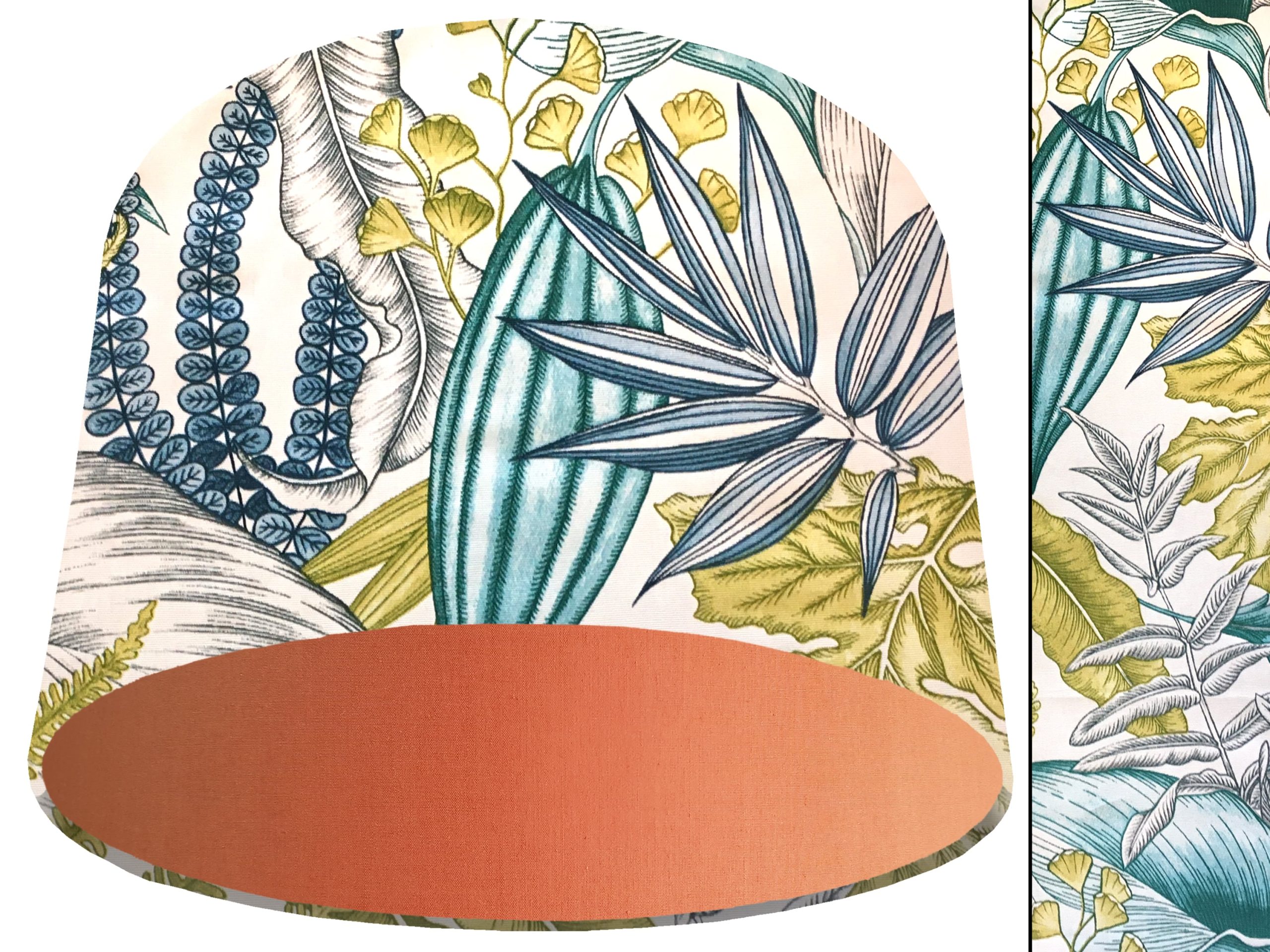 White Tropical Blue Light Shade Orange, Colourful Home