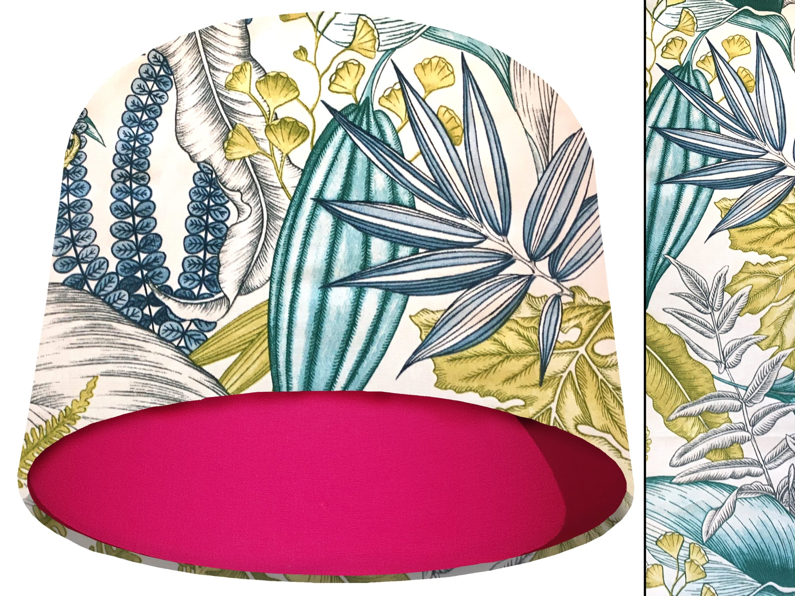 White Tropical Blue Light Shade Pink, Colourful Home