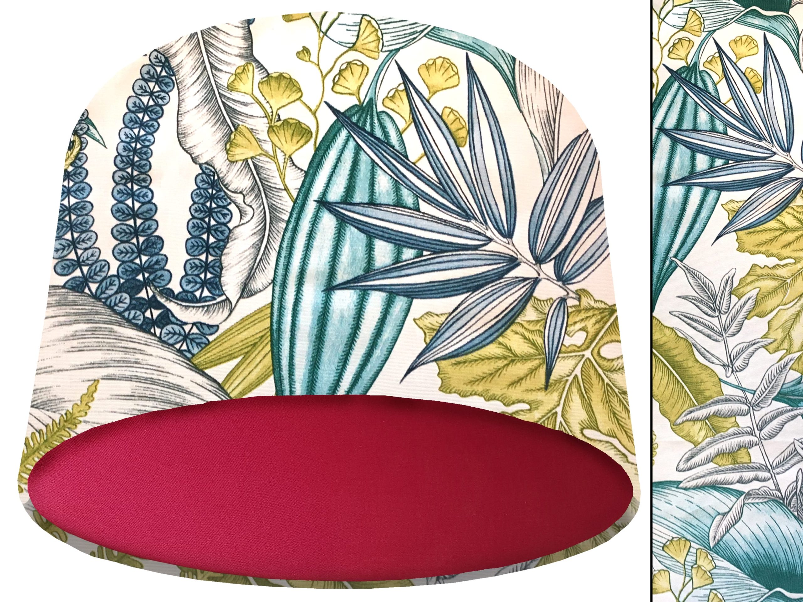 White Tropical Blue Light Shade Red, Colourful Home