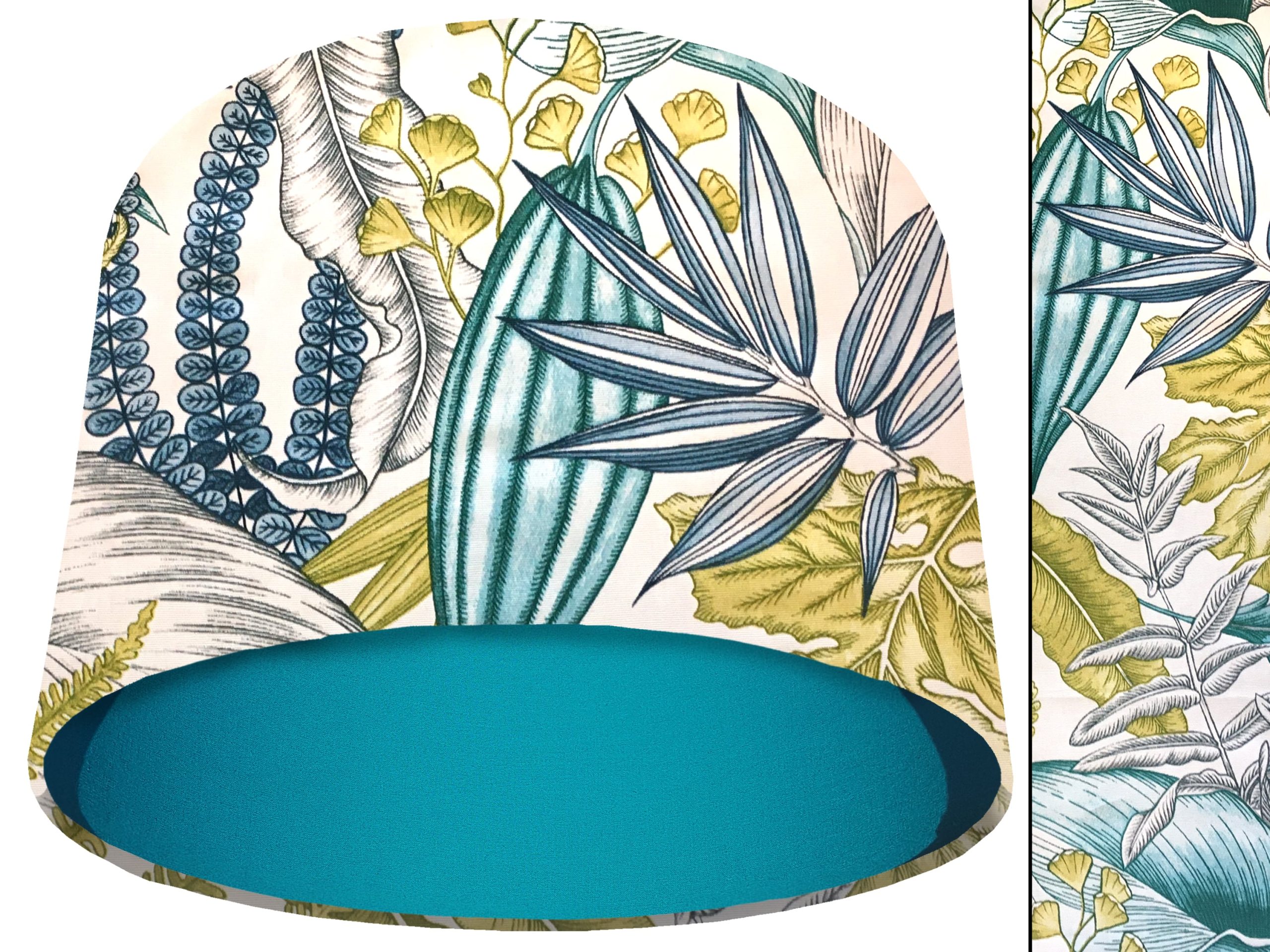 White Tropical Blue Light Shade Teal, Colourful Home