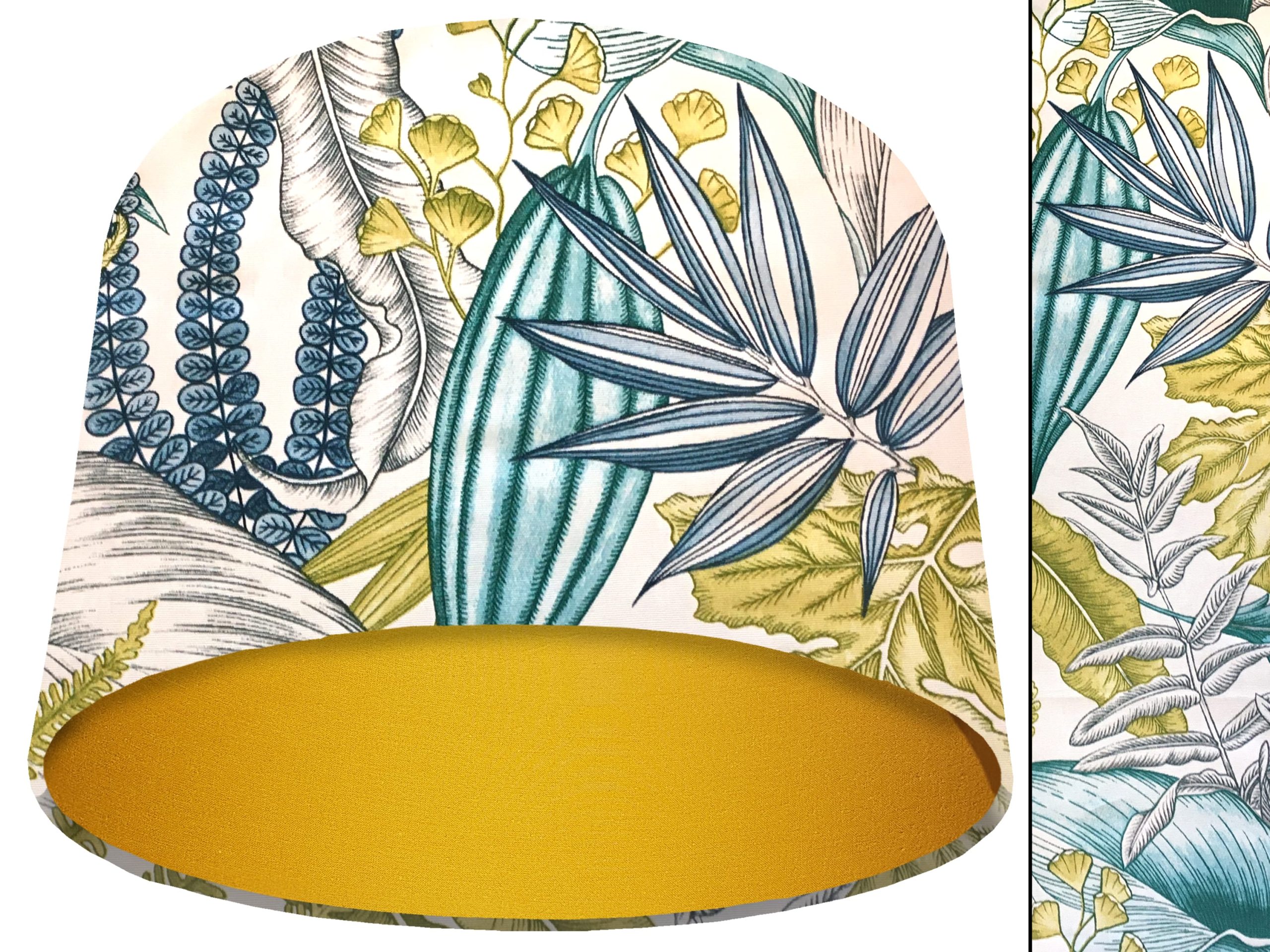 White Tropical Blue Light Shade Yellow, Colourful Home