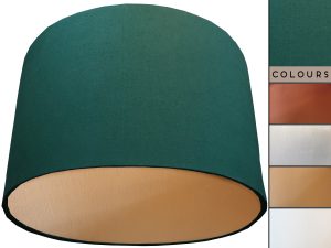 Green Lampshade Gold, Plain Green Light Shade