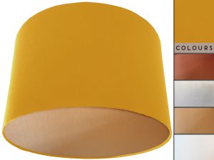 Yellow Lampshade Gold, Plain Mustard Yellow Light Shade