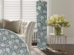 Thistle Teal Floor Lamp, Modern Country Home