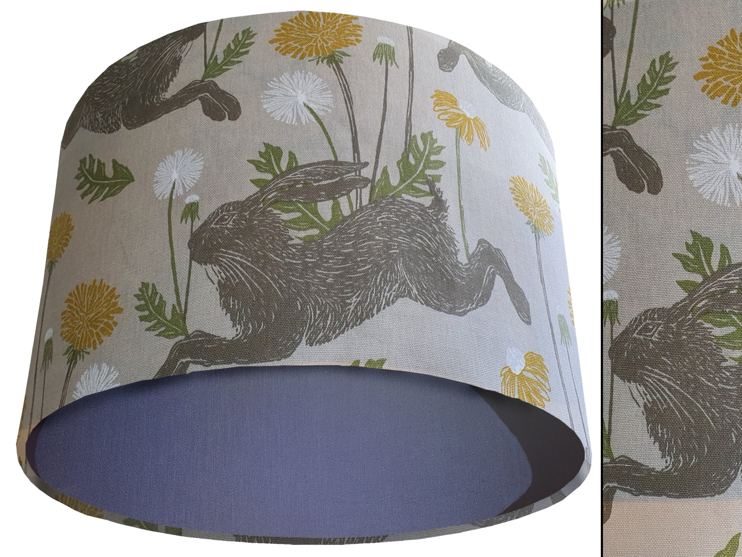 Country Rabbit Light Shade Blue, Country Home Interior
