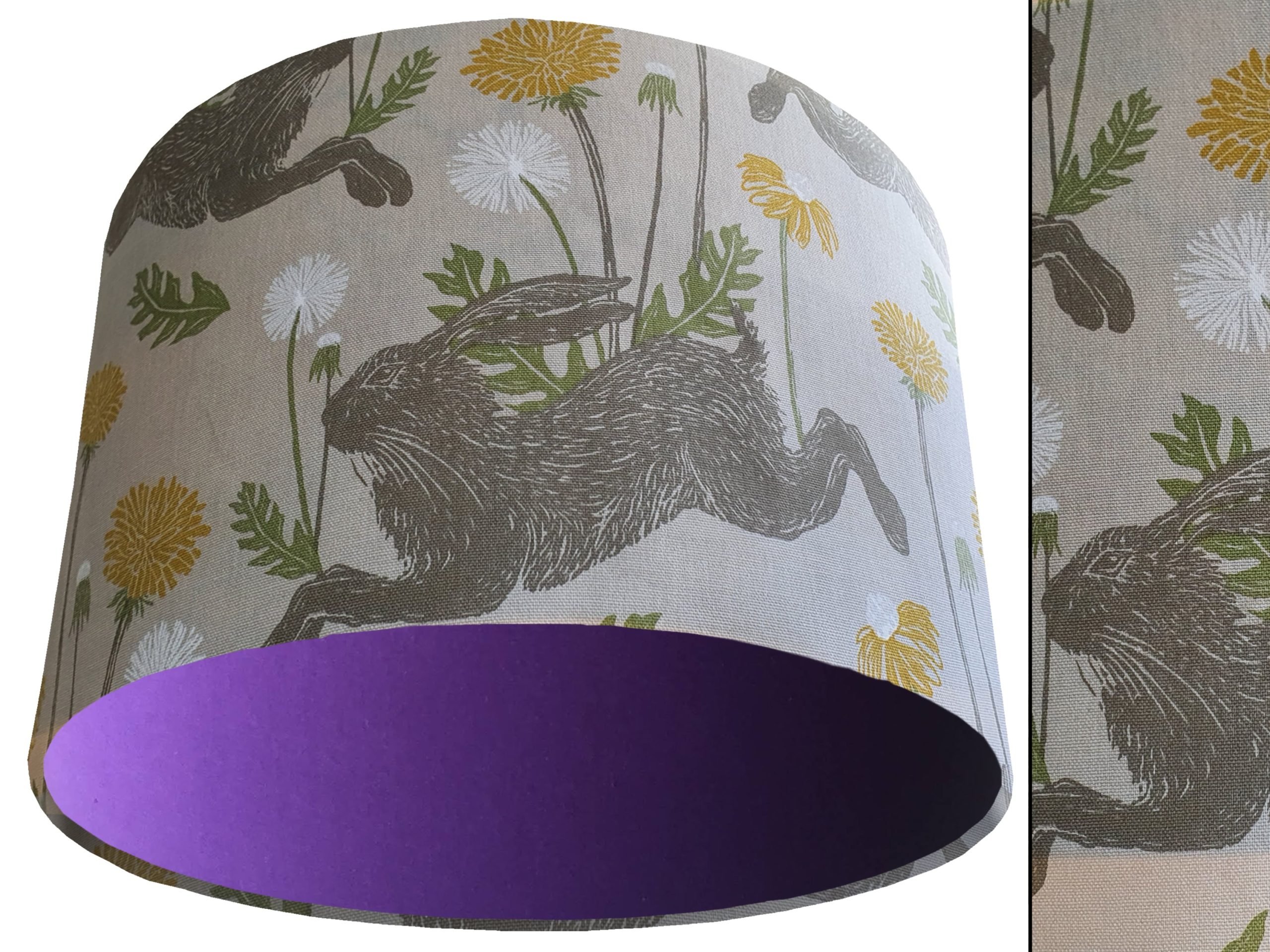 Country Rabbit Light Shade Purple, Country Home Interior