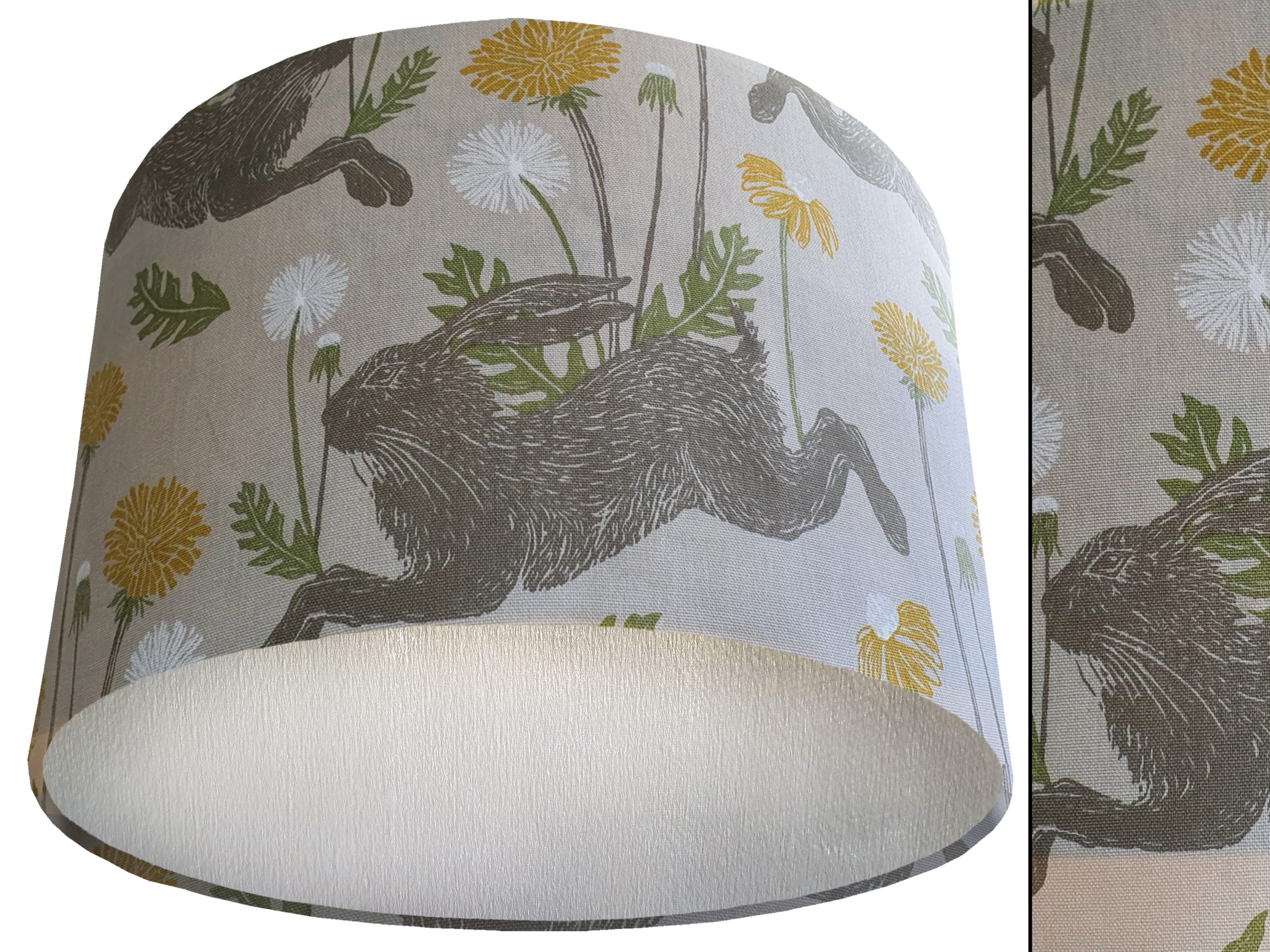 Countryside Rabbit Lamp Shade Silver, Classic Country Home