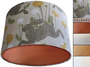 Countryside Rabbit Lamp Shade Copper, Classic Country Home
